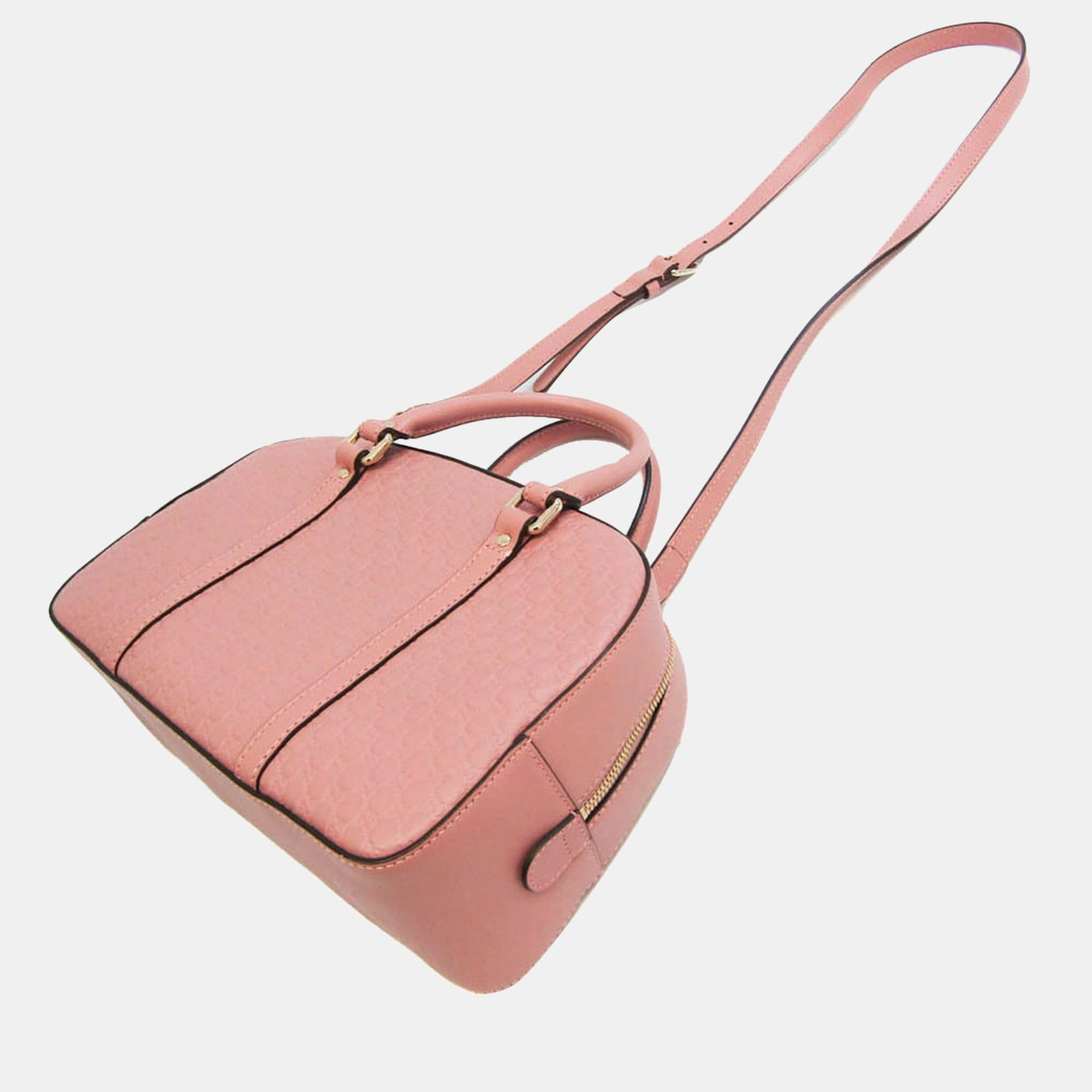 

Gucci Pink Leather Soft Microguccissima Medium Crossbody Bag