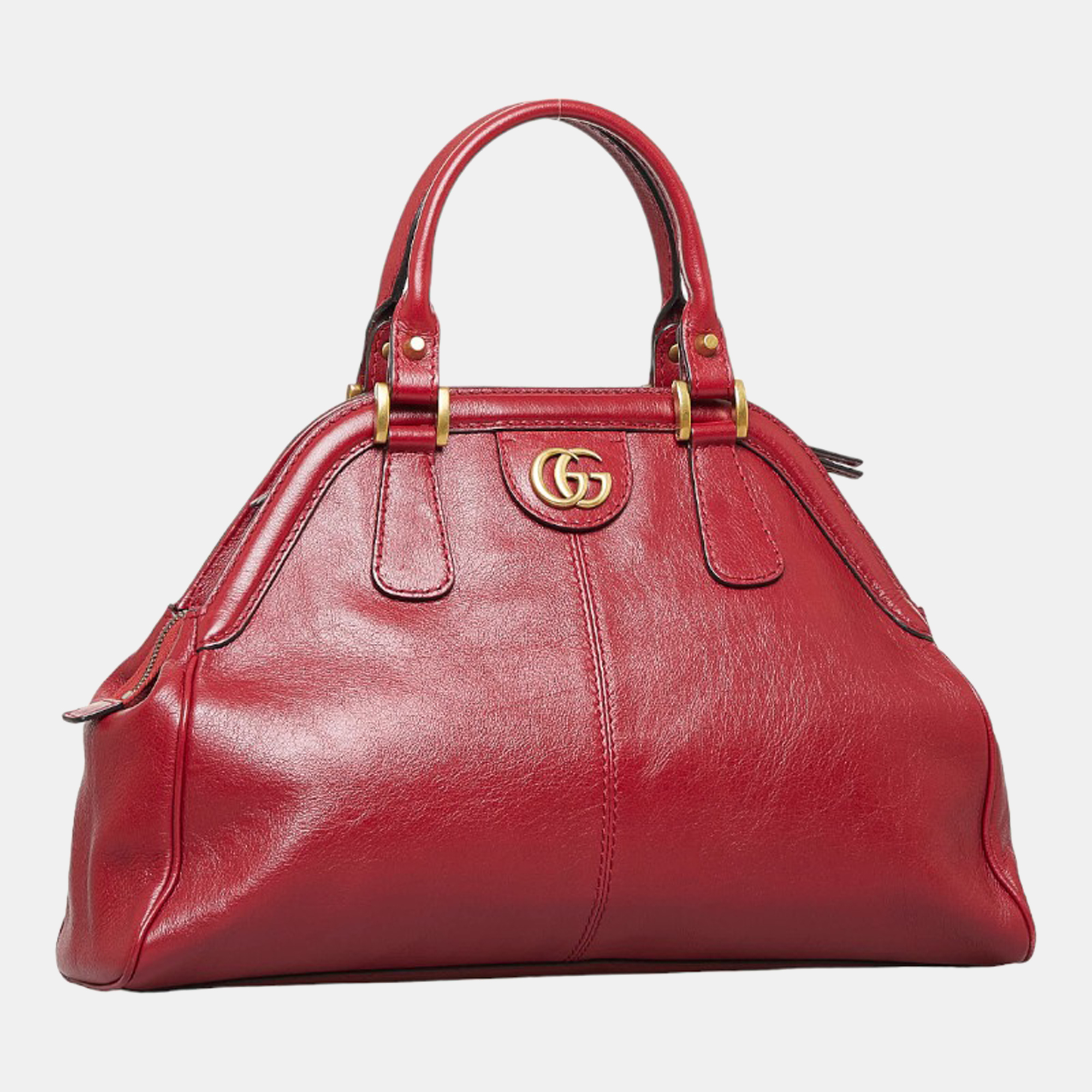 

Gucci Red Leather Rebelle Handbag