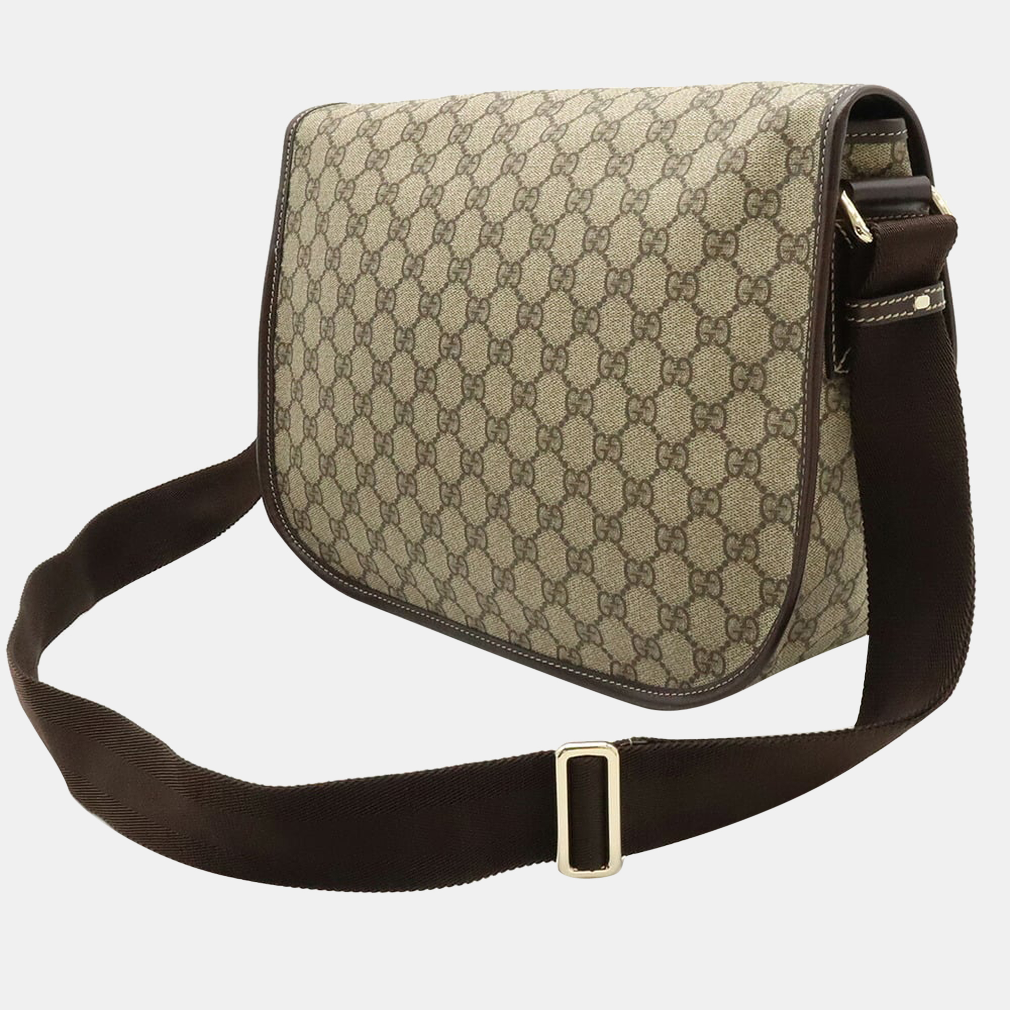 

Gucci Beige GG Supreme Canvas Crossbody Bag