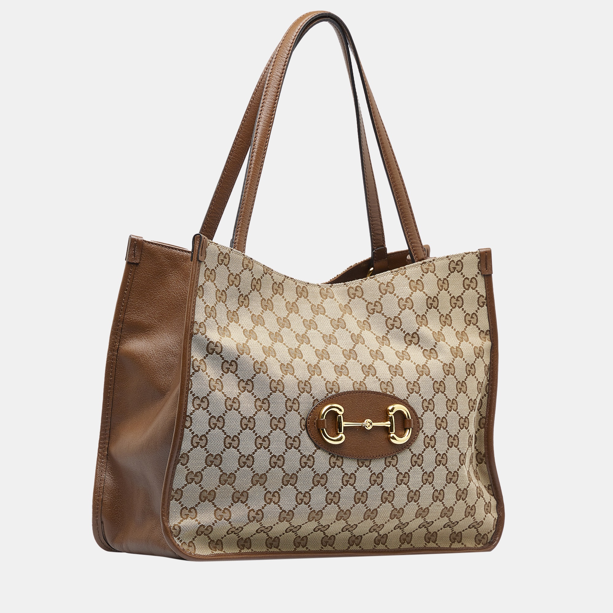 

Gucci Beige/Brown GG Canvas Horsebit 1955