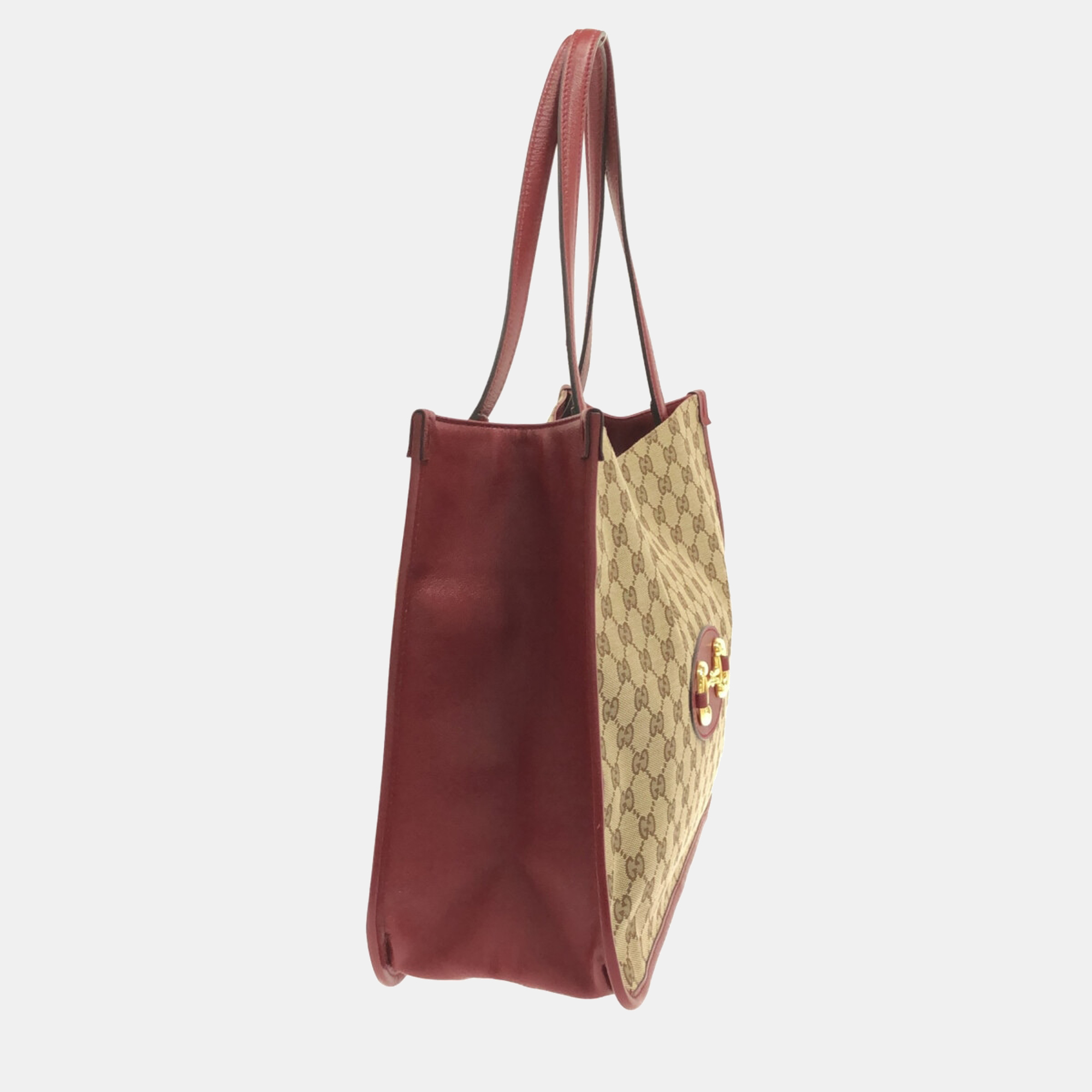 

Gucci Beige Canvas Horsebit tote