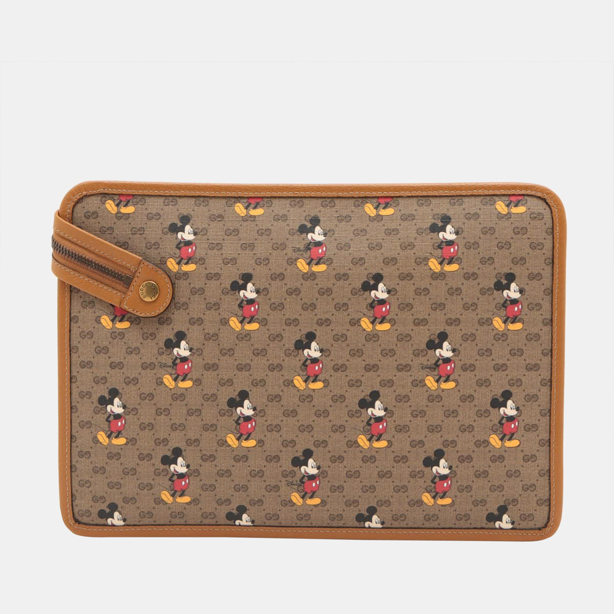 

Gucci x Disney Mini GG Supreme Clutch bag Brown 602552