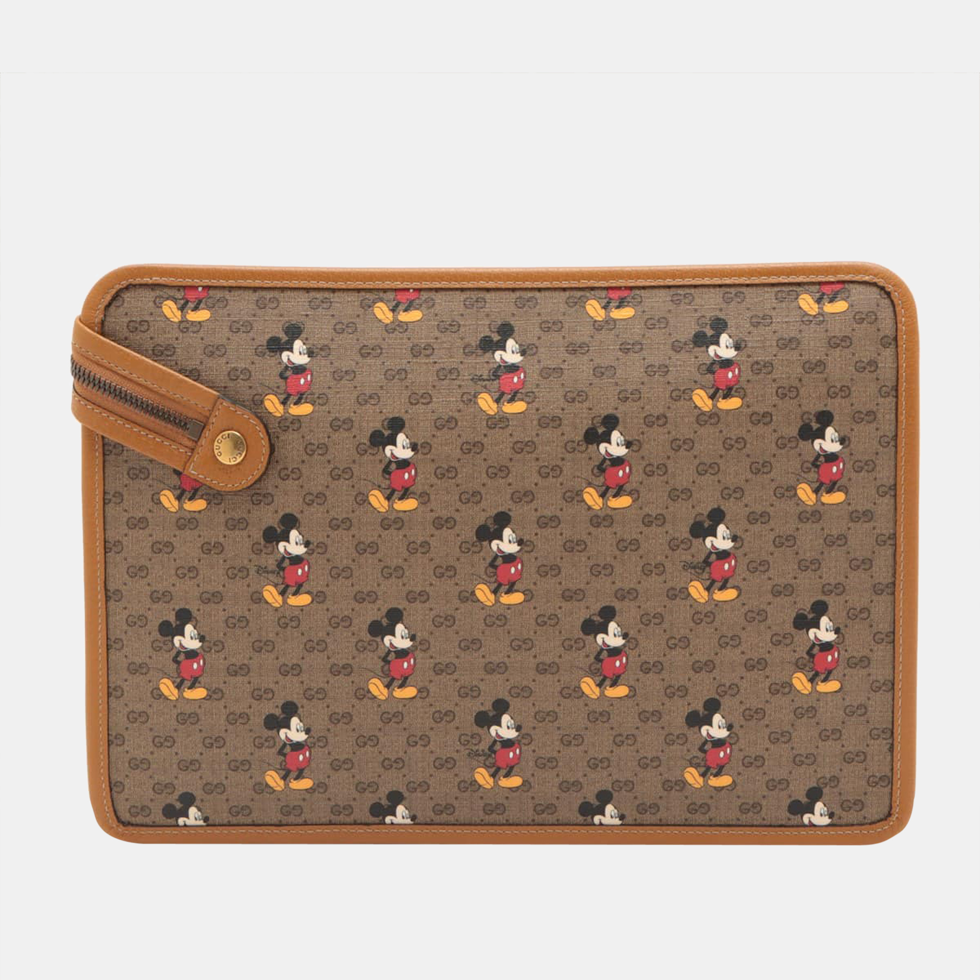 

Gucci x Disney Mini GG Supreme Clutch bag Brown 602552