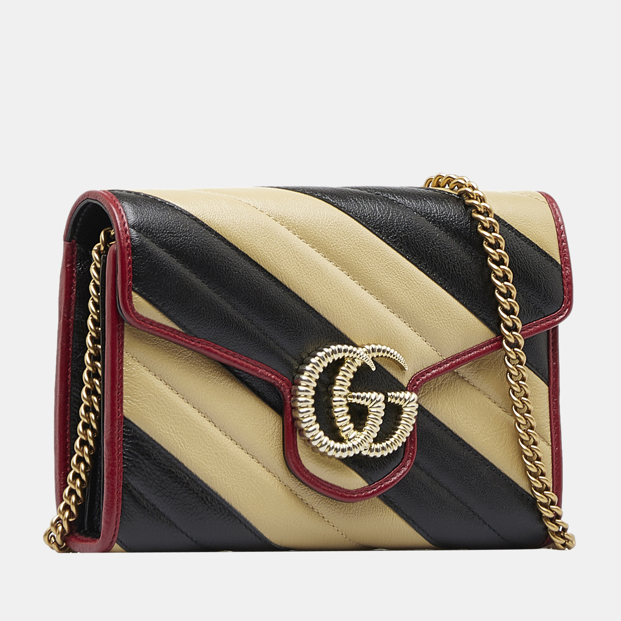 

Gucci Beige/Brown Mini Torchon GG Marmont Crossbody