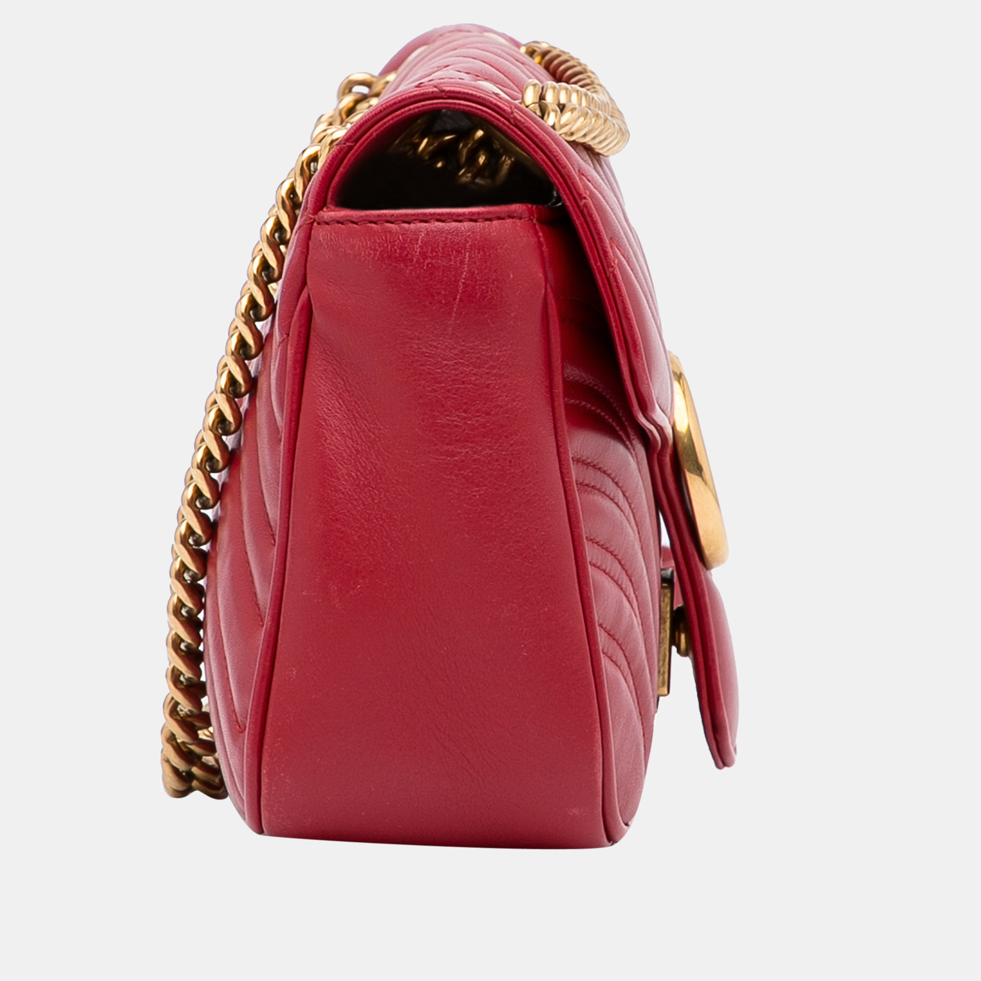 

Gucci Red GG Marmont Matelasse Crossbody Bag