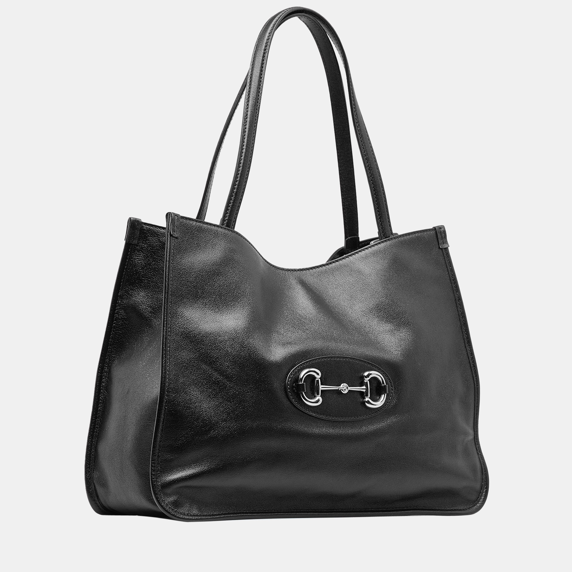 

Gucci Black Horsebit 1955 Tote