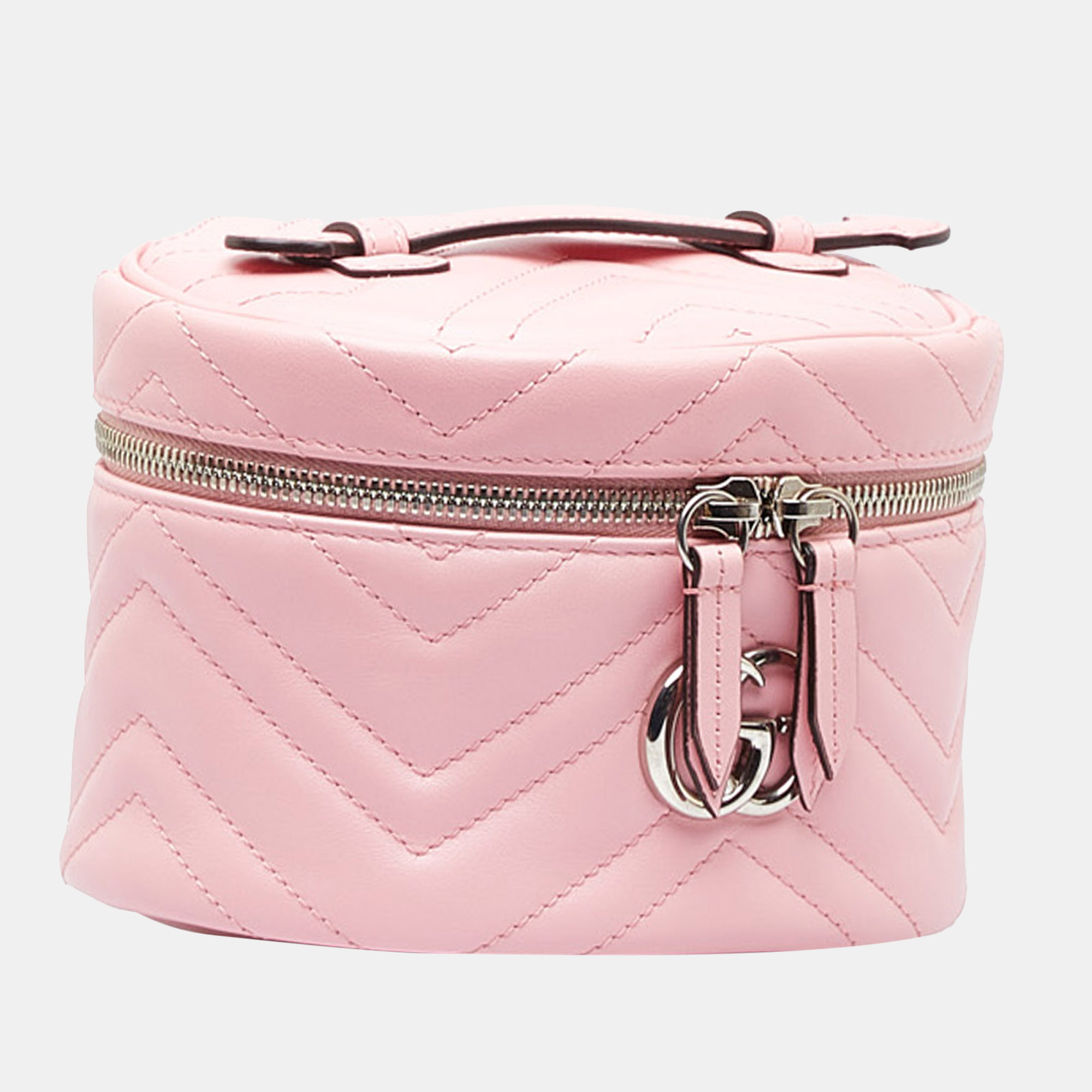 

Gucci Pink GG Marmont Matelasse Vanity Bag