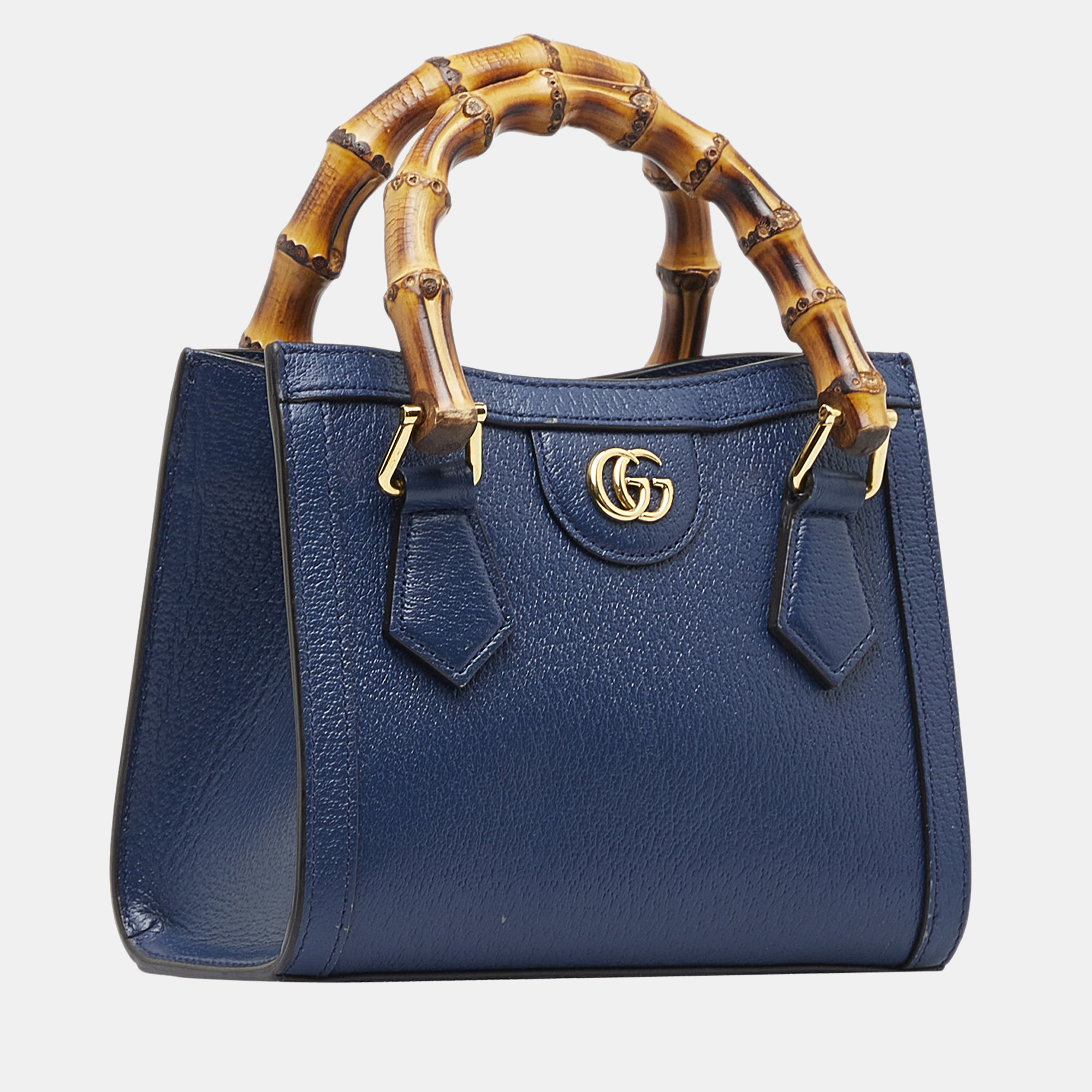 

Gucci Blue Mini Bamboo Diana