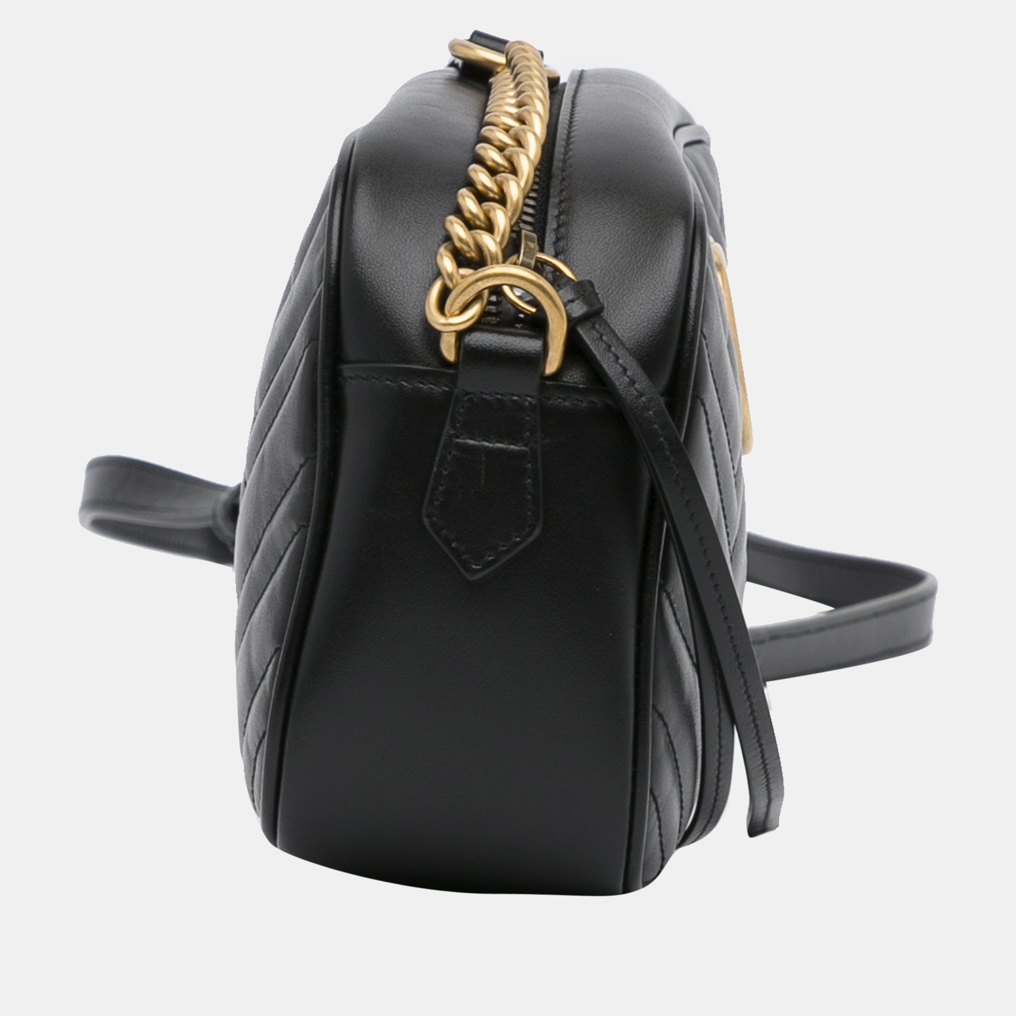 

Gucci Black Small GG Marmont Crossbody Bag