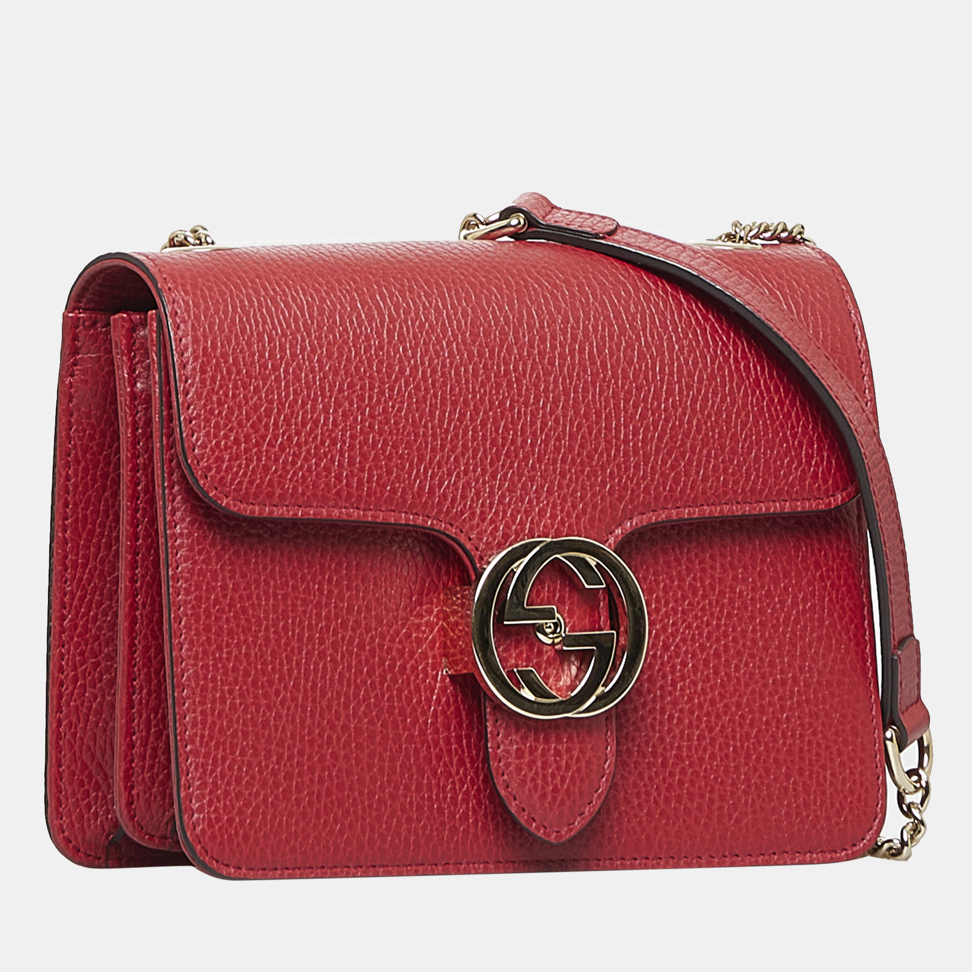 

Gucci Red Interlocking G Dollar Crossbody