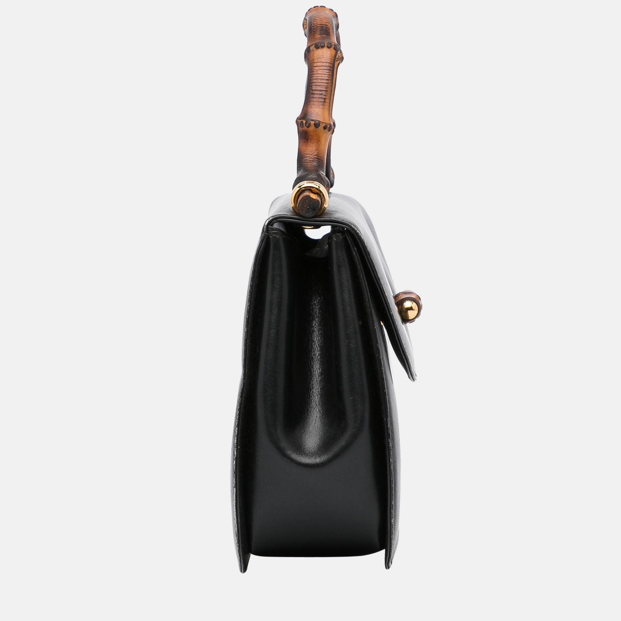 

Gucci Black Small Bamboo Top Handle Flap