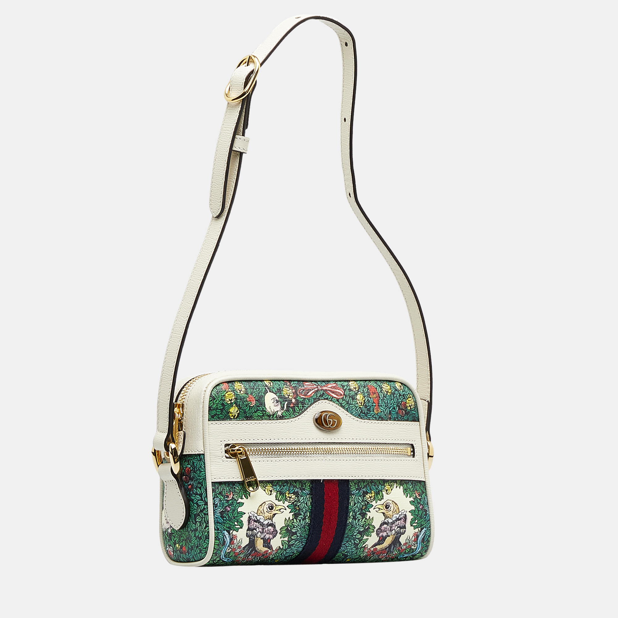 

Gucci Green, Multicolor x Yuko Higuchi Ophidia Shoulder Bag