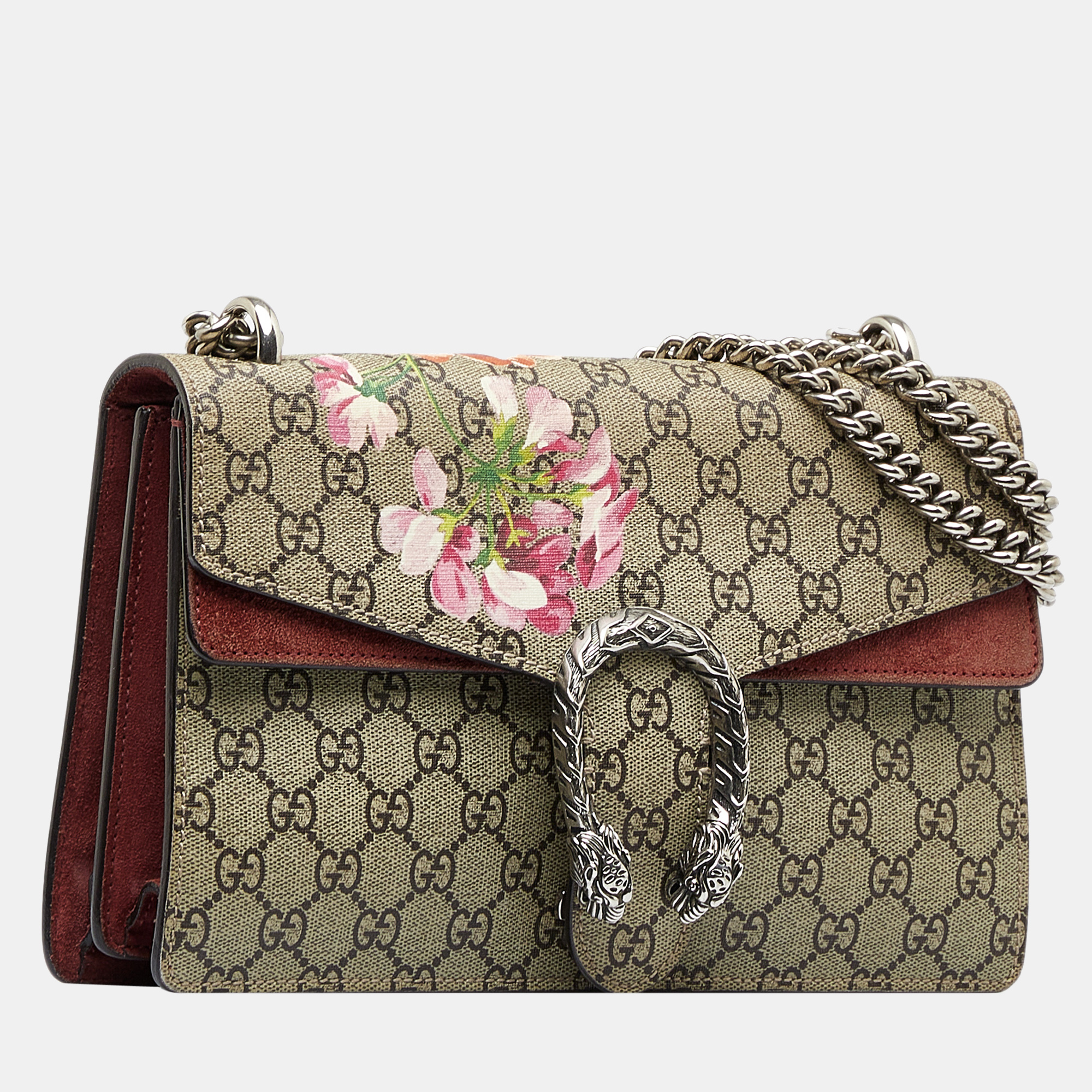 

Gucci Beige,Brown Small GG Supreme Blooms Dionysus Shoulder Bag