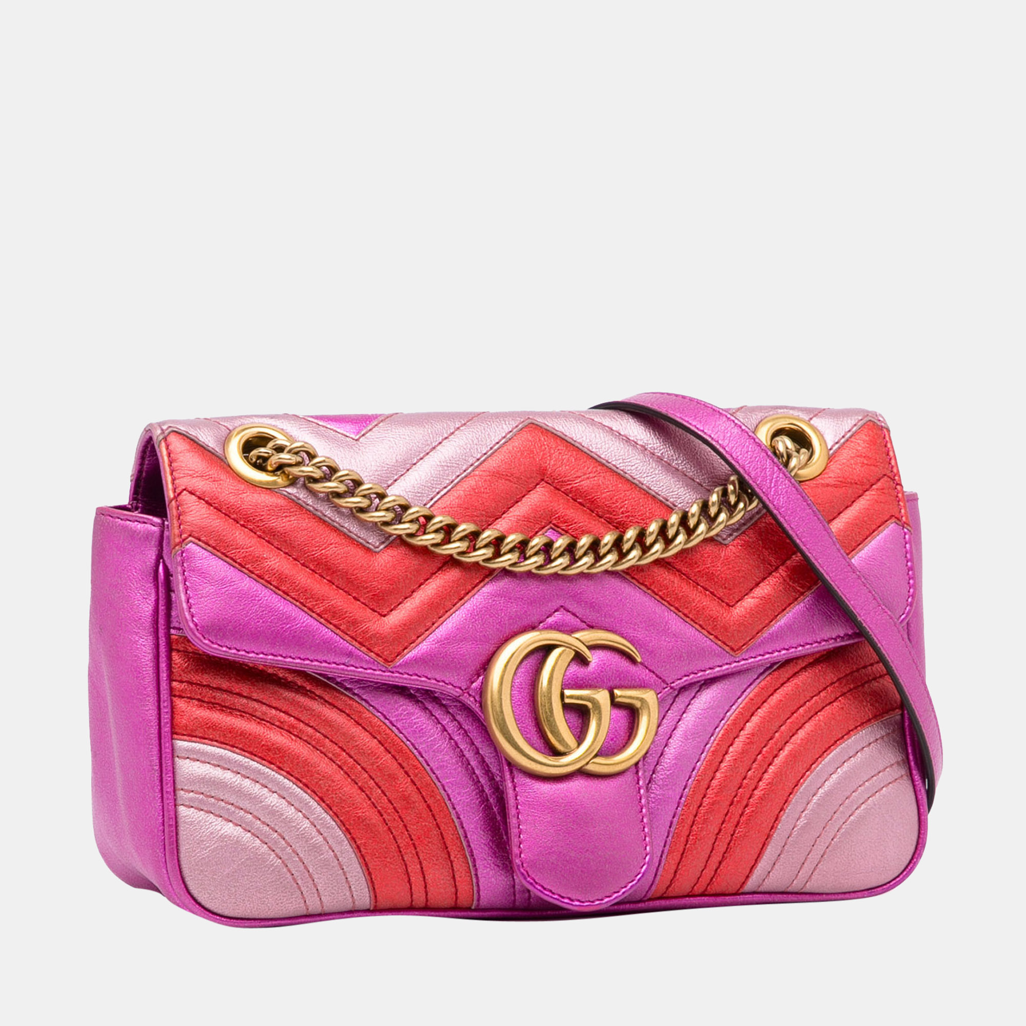 

Gucci Multicolour Small GG Marmont Matelasse Crossbody Bag, Multicolor