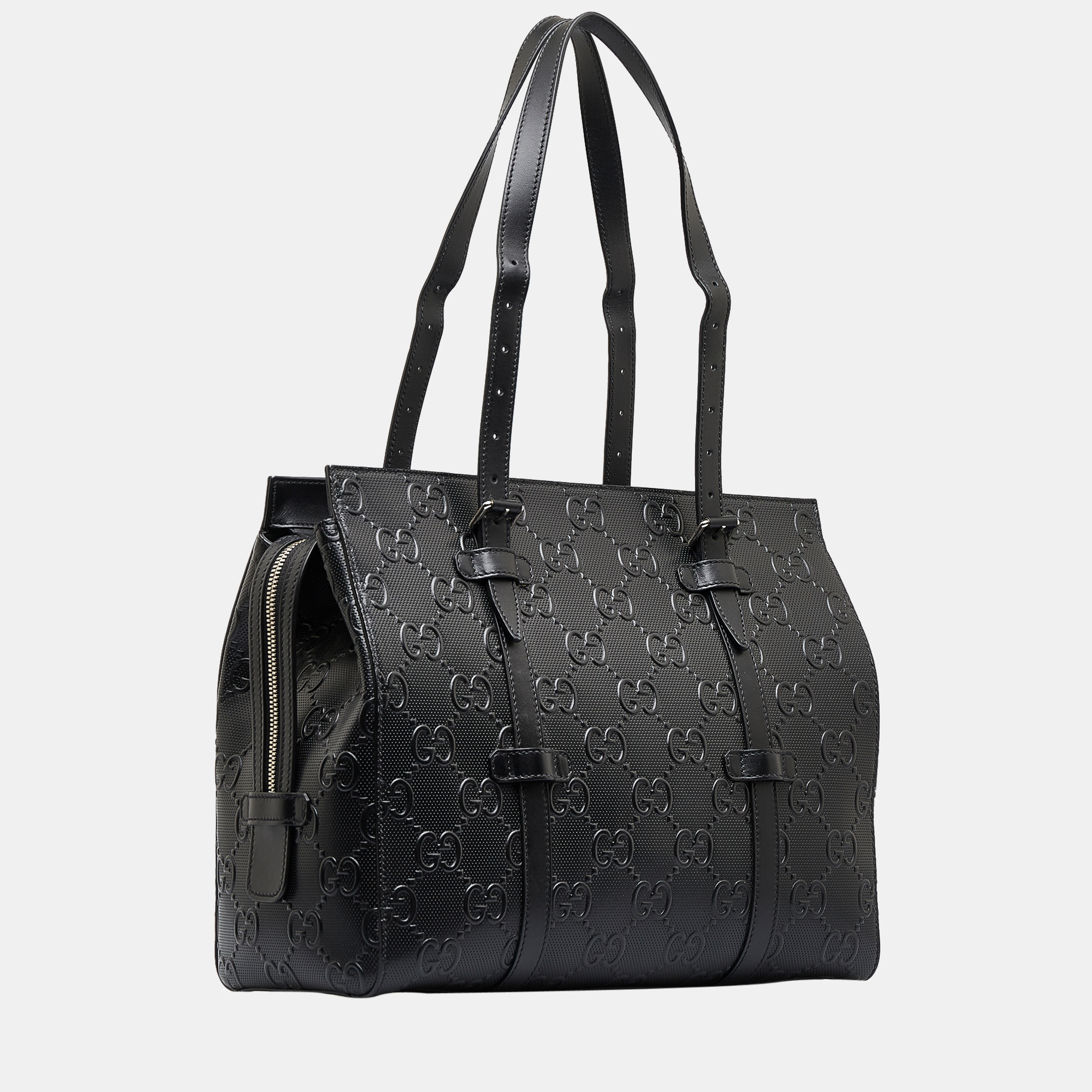 

Gucci Black Guccissima Tote Bag