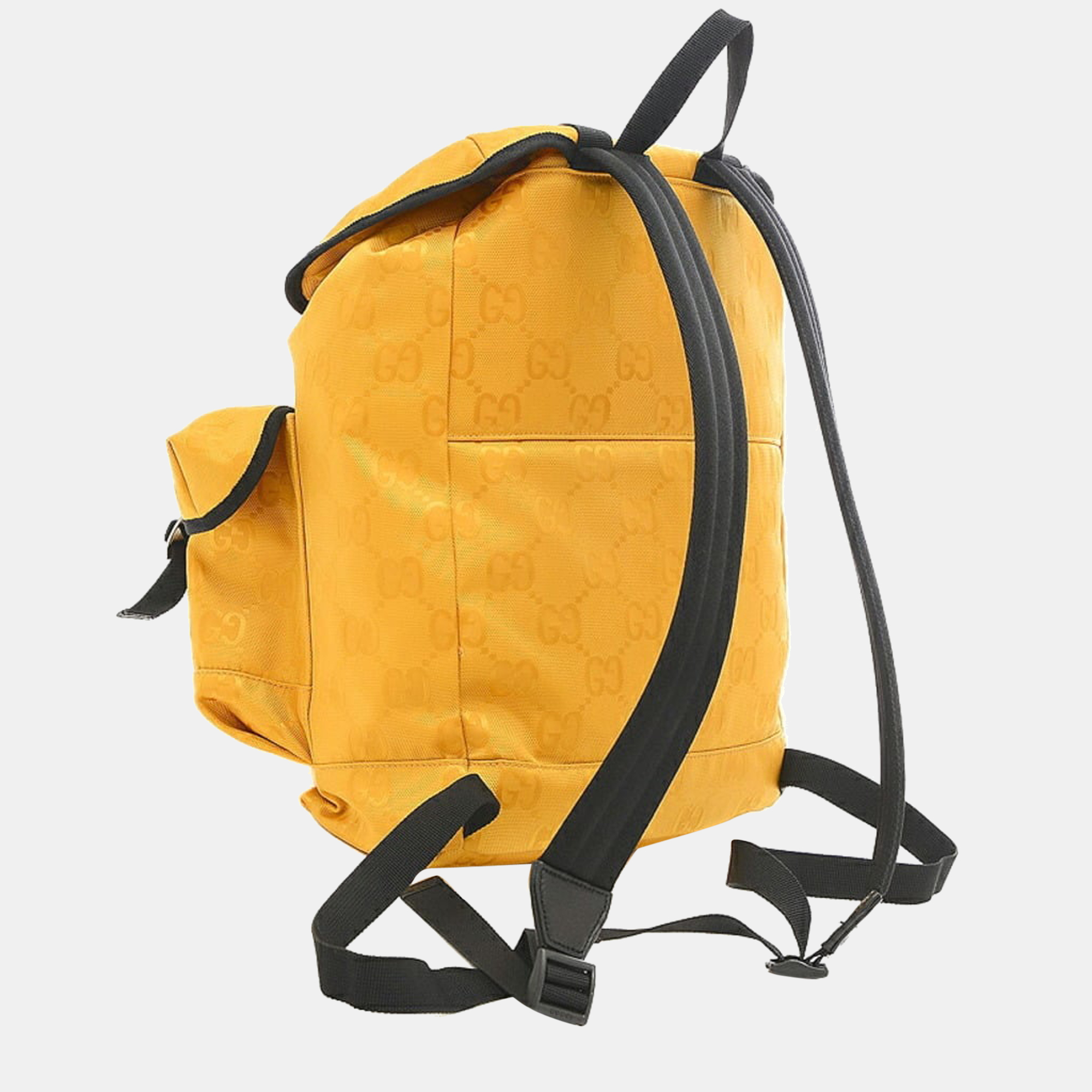 

Gucci Yellow GG Nylon Off The Grid Backpack, Black