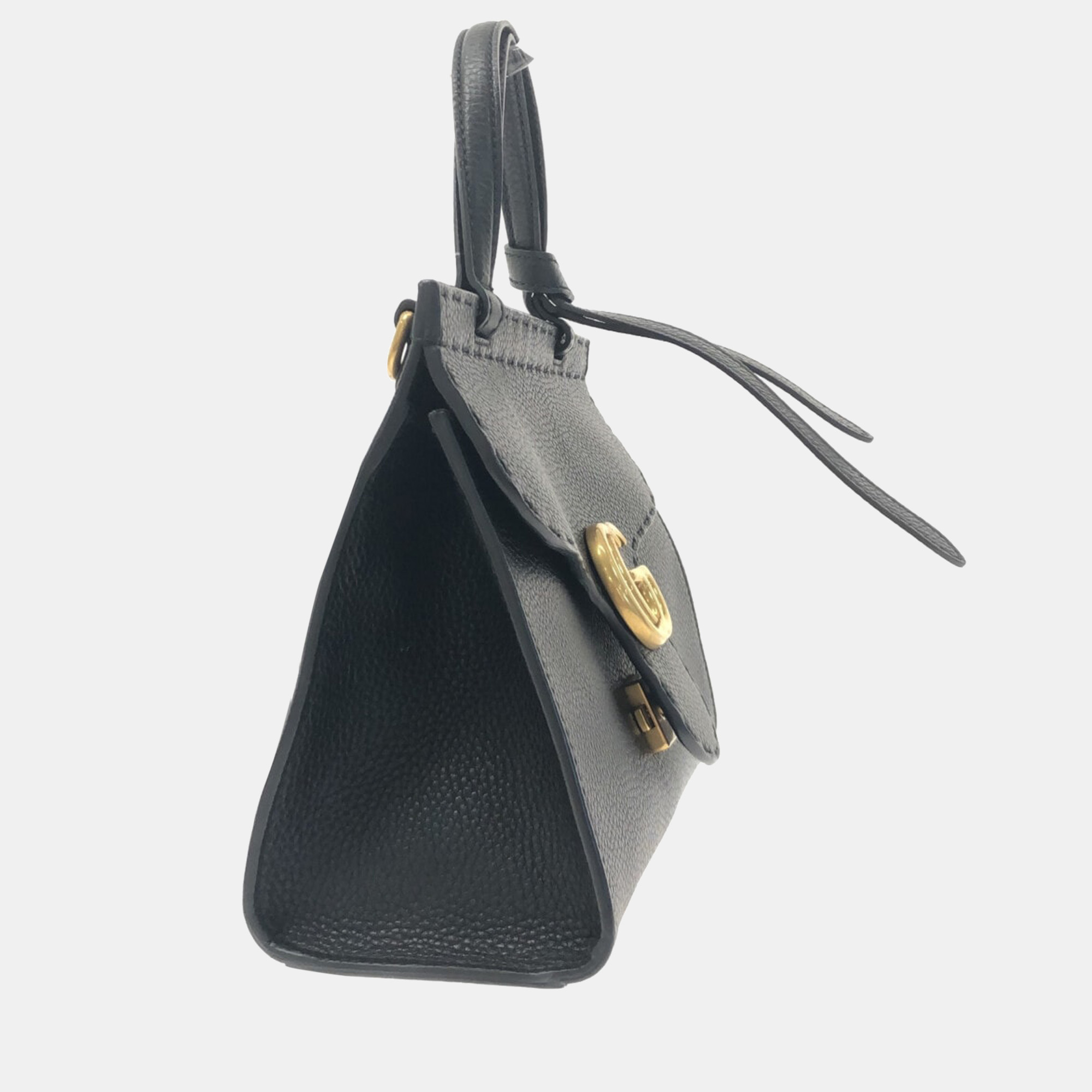 

Gucci Black Leather GG Marmont Bag