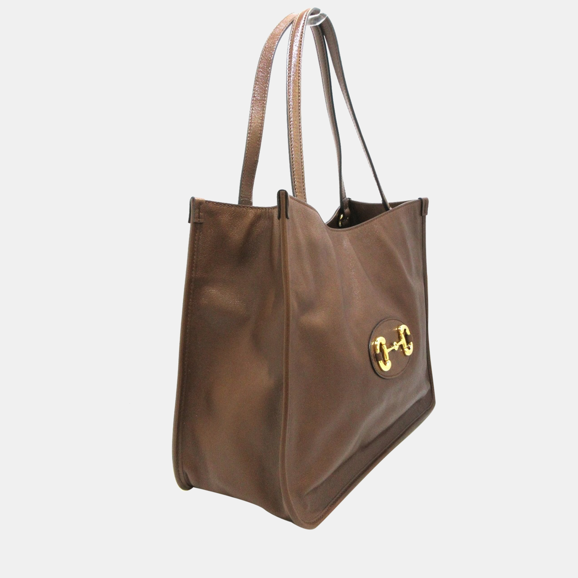 

Gucci Brown Leather Horsebit 1955 Tote Bag