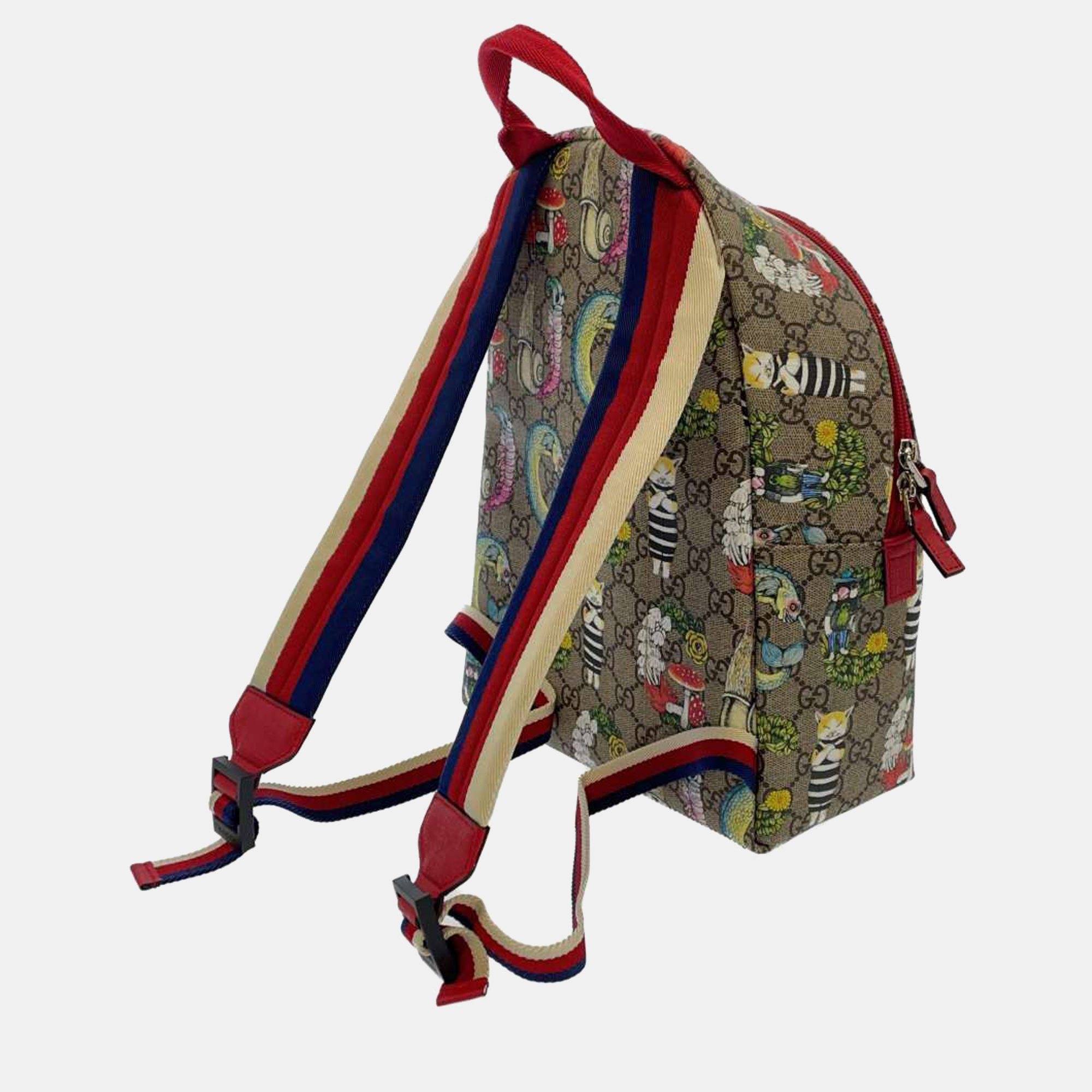 

Gucci Brown/Red Canvas Yuko Higuchi Kids' GG Supreme Backpack