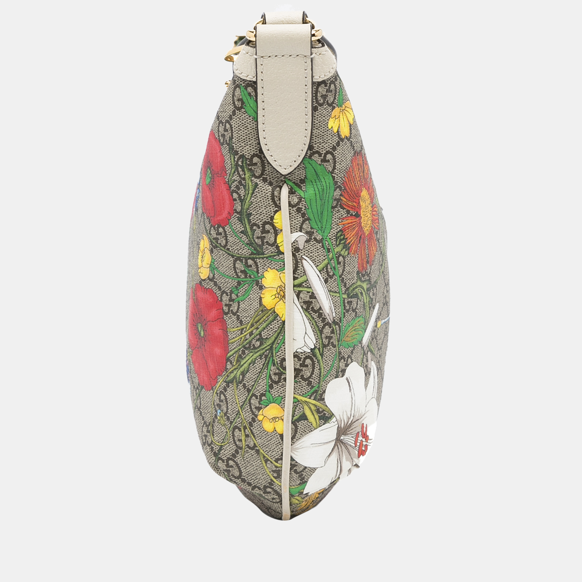 

Gucci Multicolour GG Supreme Flora Half Moon, Multicolor