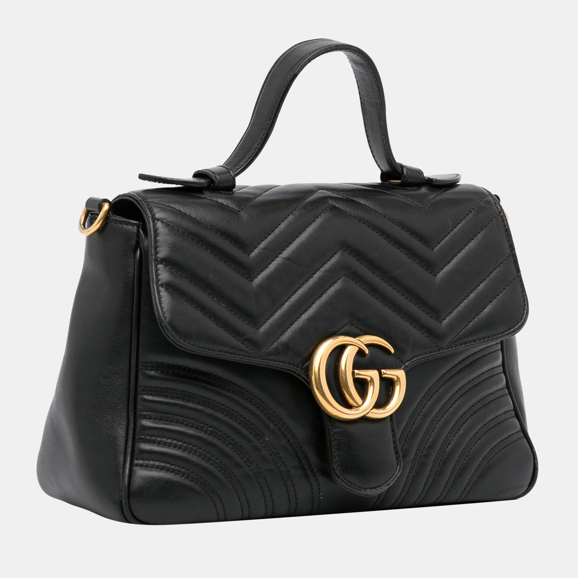 

Gucci Black GG Marmont Satchel