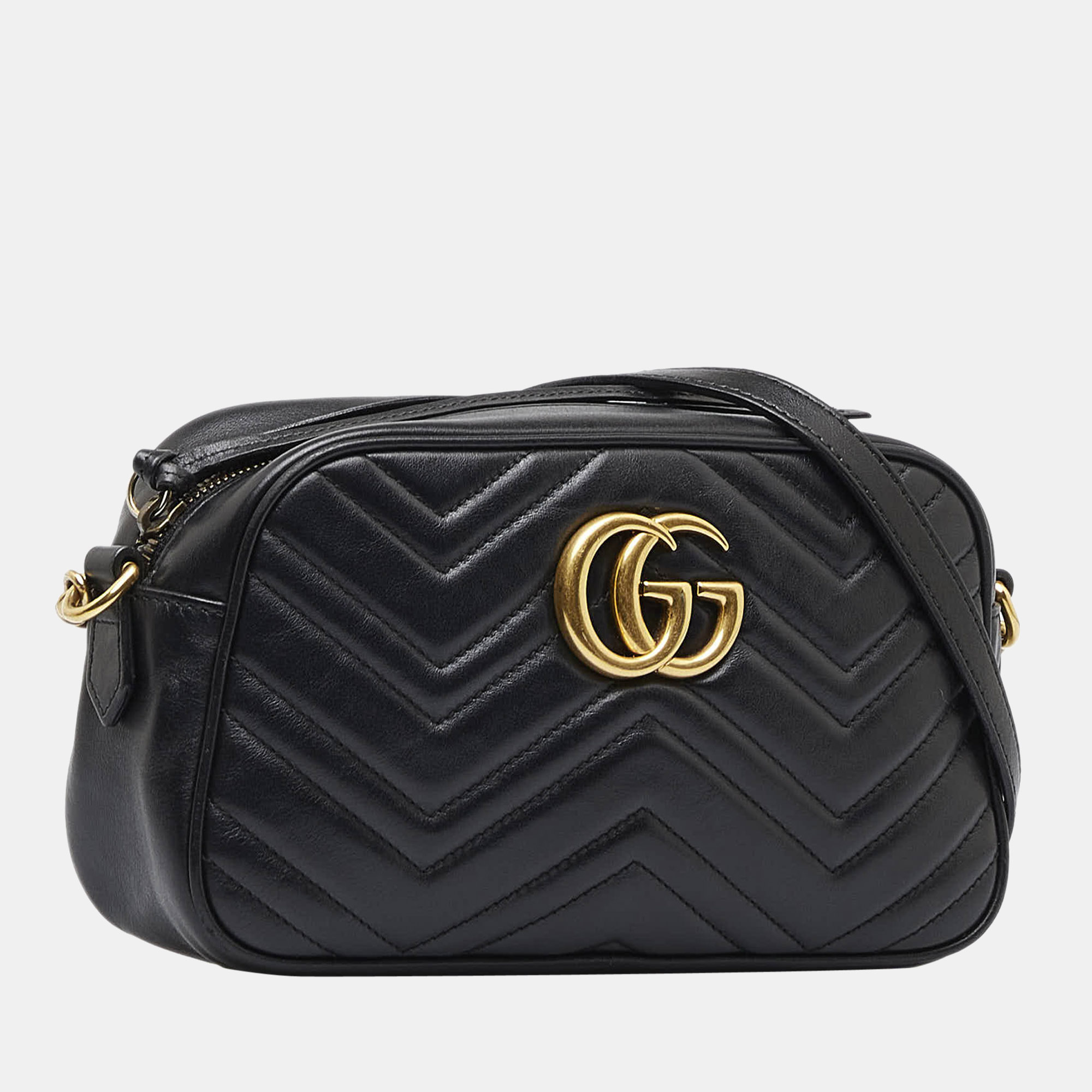 

Gucci Black Small GG Marmont Matelasse Crossbody