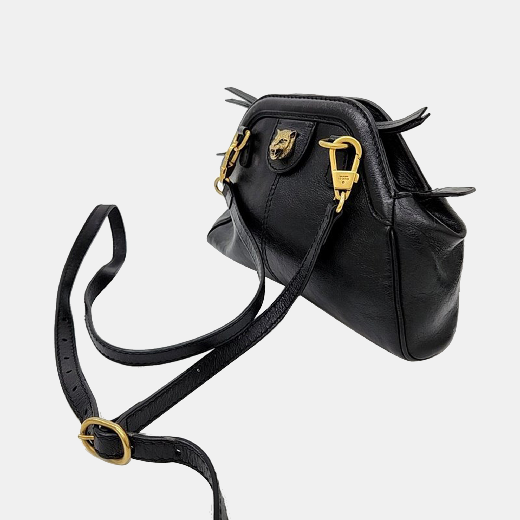 

Gucci Black Leather Small Rebelle Shoulder Bag