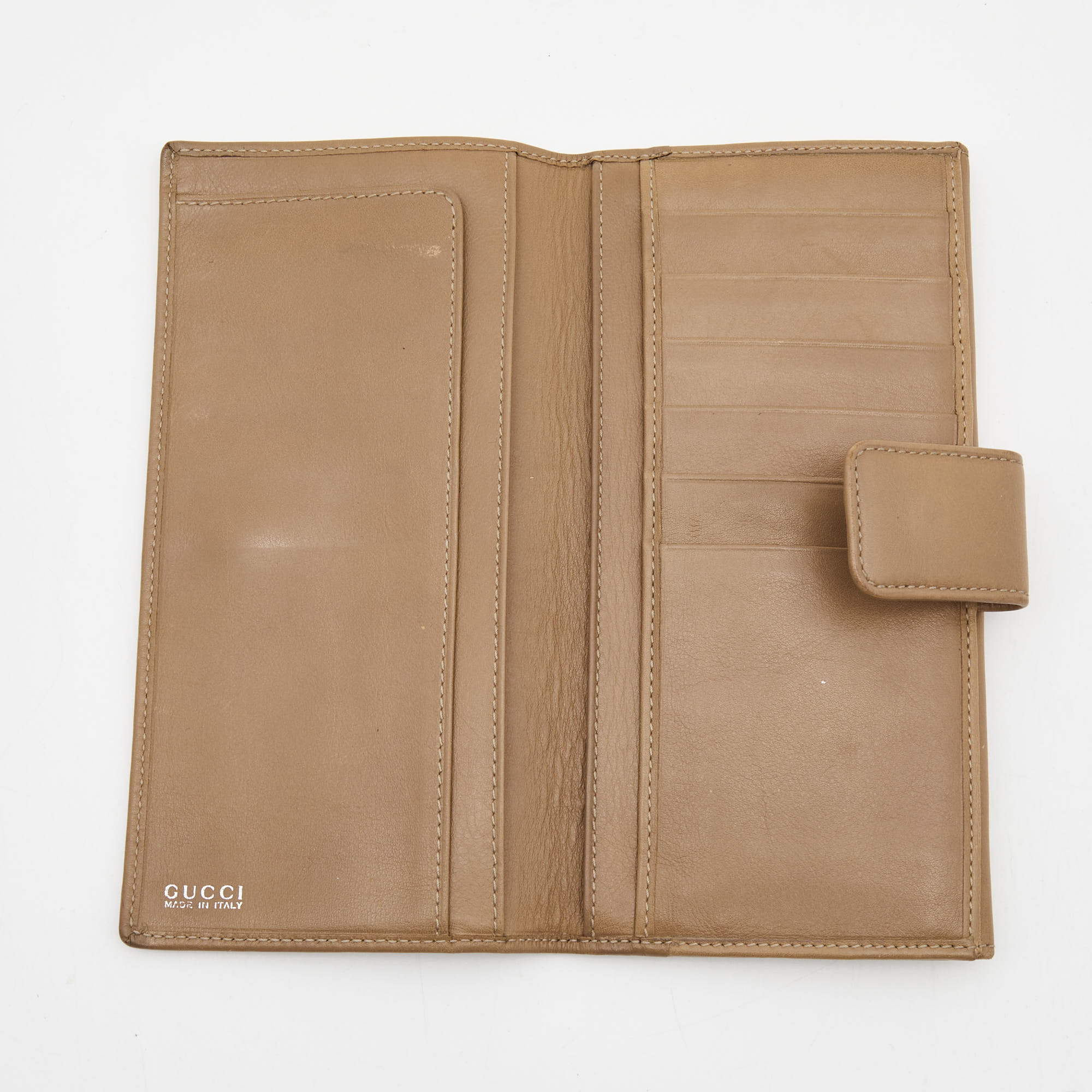 

Gucci Beige Leather Horsebit French Wallet