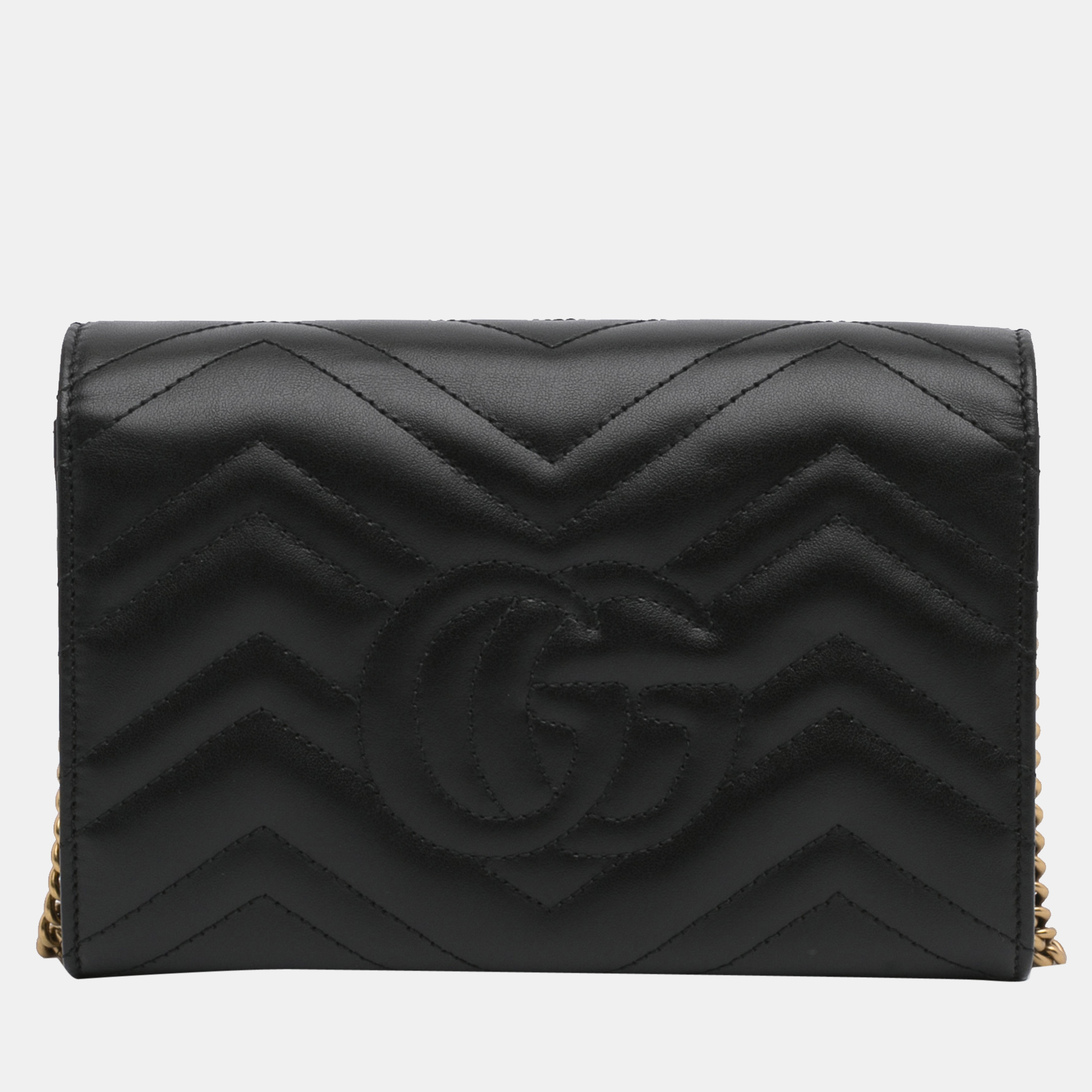 

Gucci Black GG Marmont Wallet on Chain