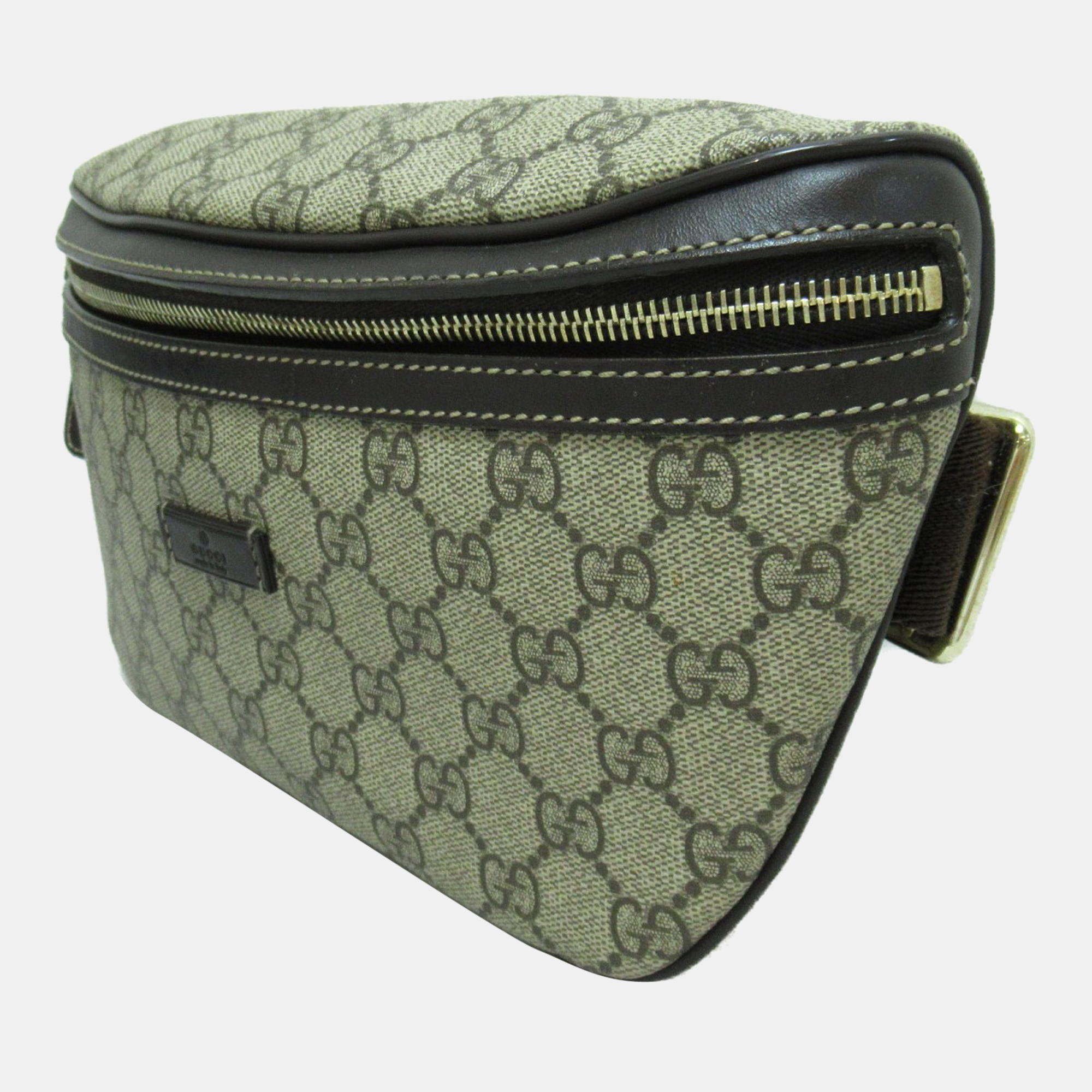 

Gucci Beige GG Canvas Leather Belt Bag