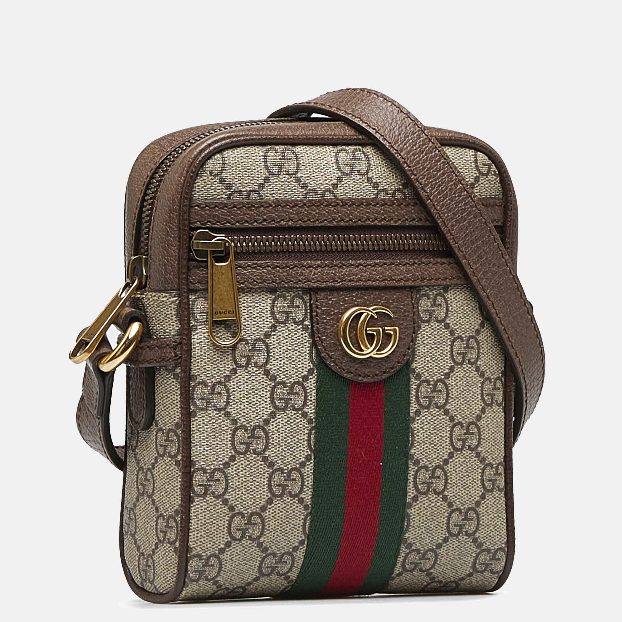 

Gucci GG Supreme Ophidia Crossbody, Brown