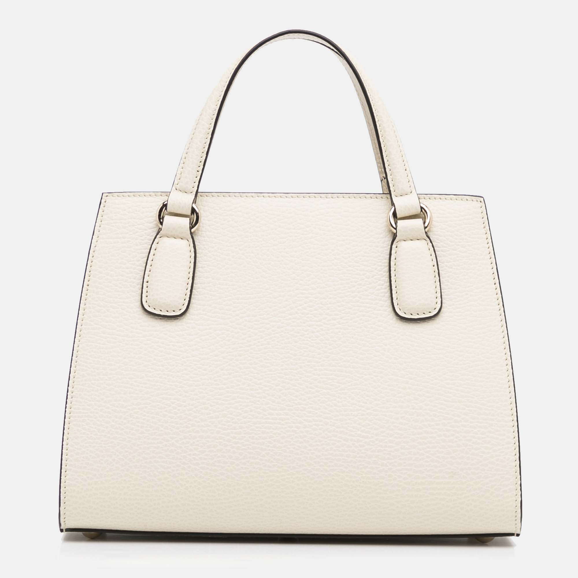 

Gucci Soho Convertible Satchel, White