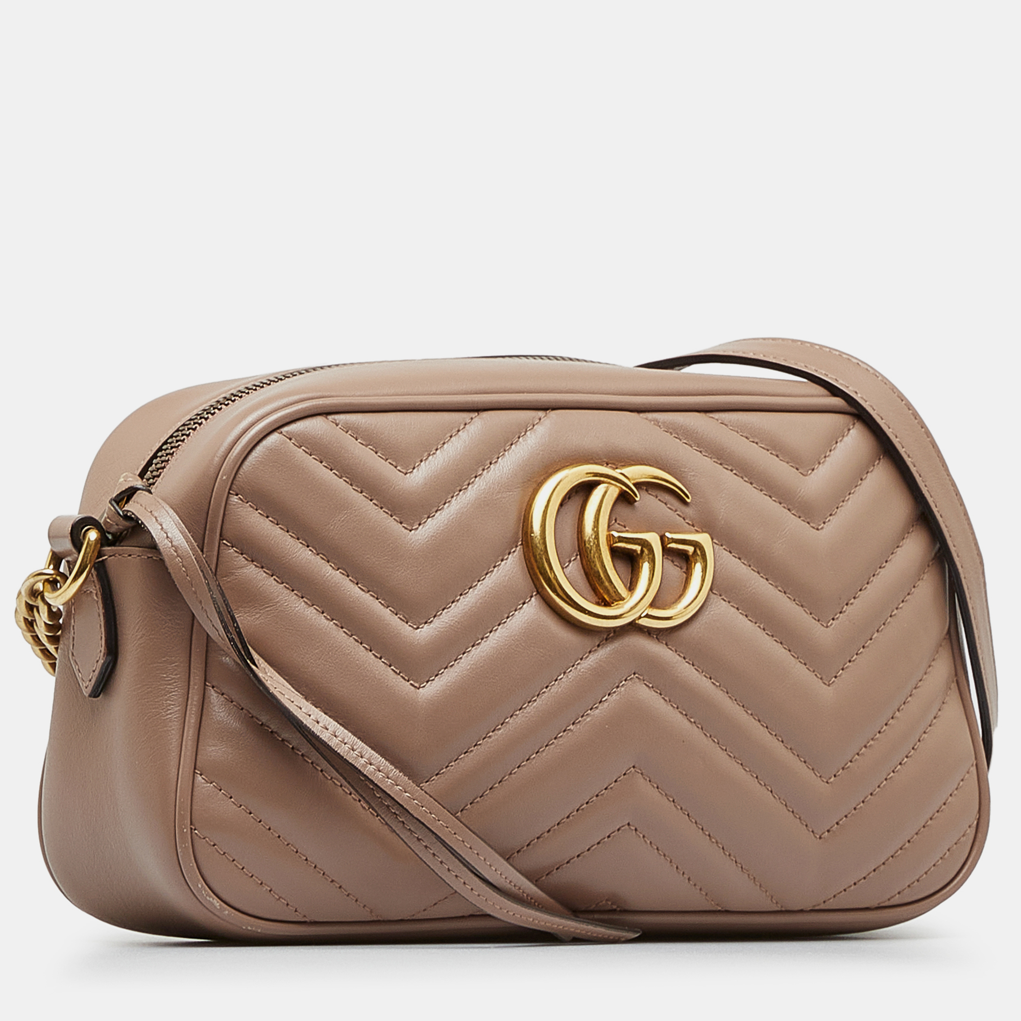 

Gucci Small GG Marmont Matelasse Crossbody, Brown