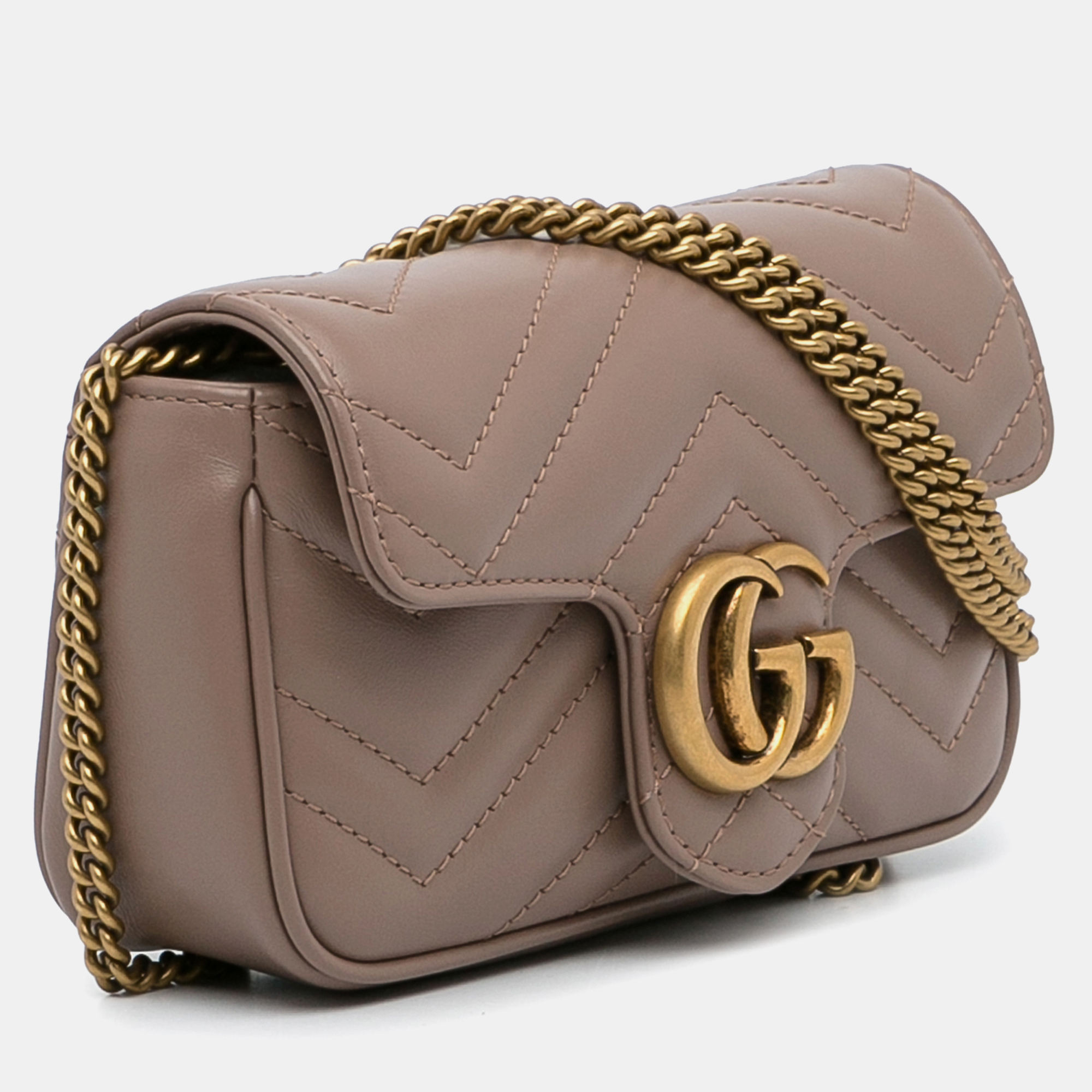 

Gucci Super Mini GG Marmont Crossbody, Brown
