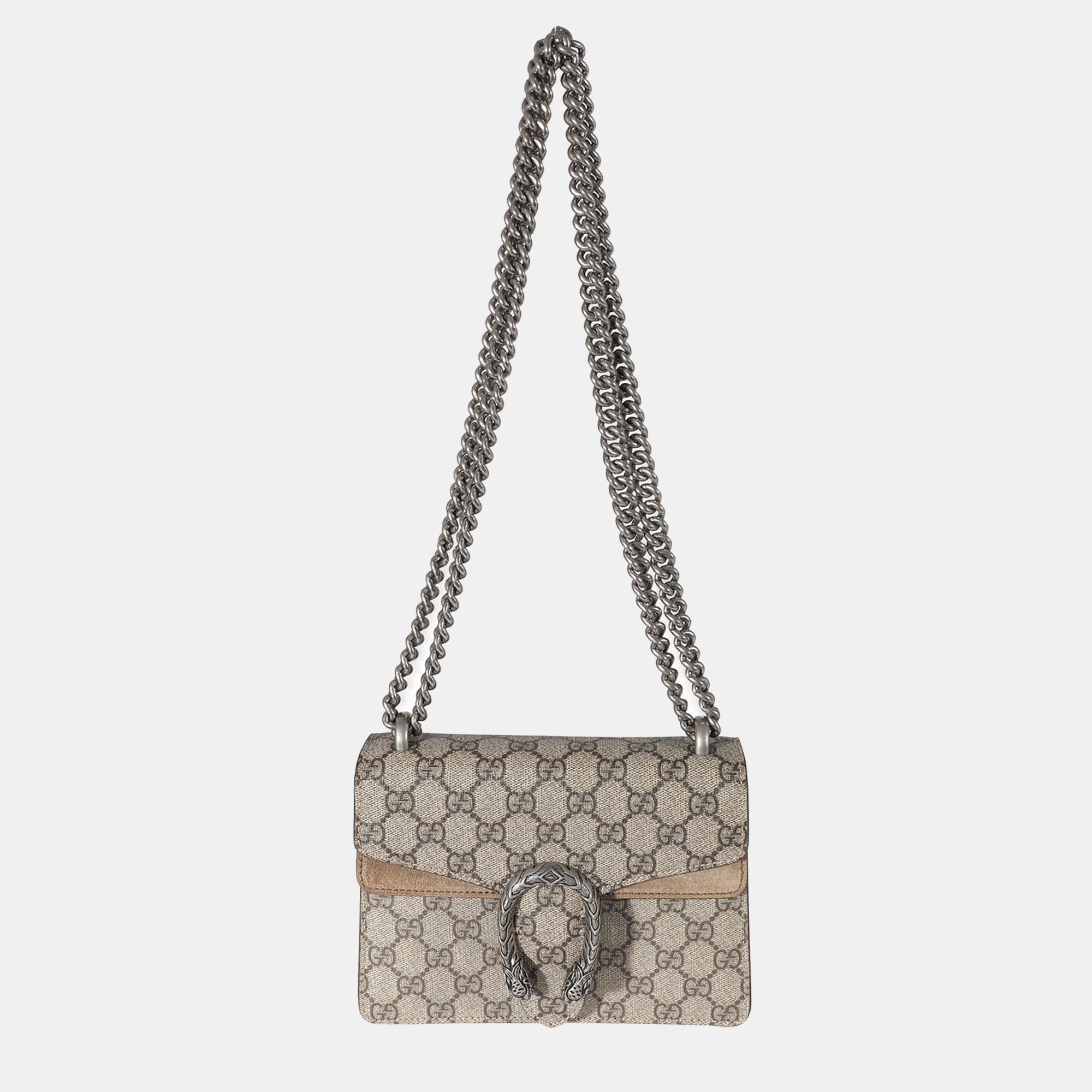 

Gucci Beige GG Supreme Canvas Mini Dionysus Shoulder Bag