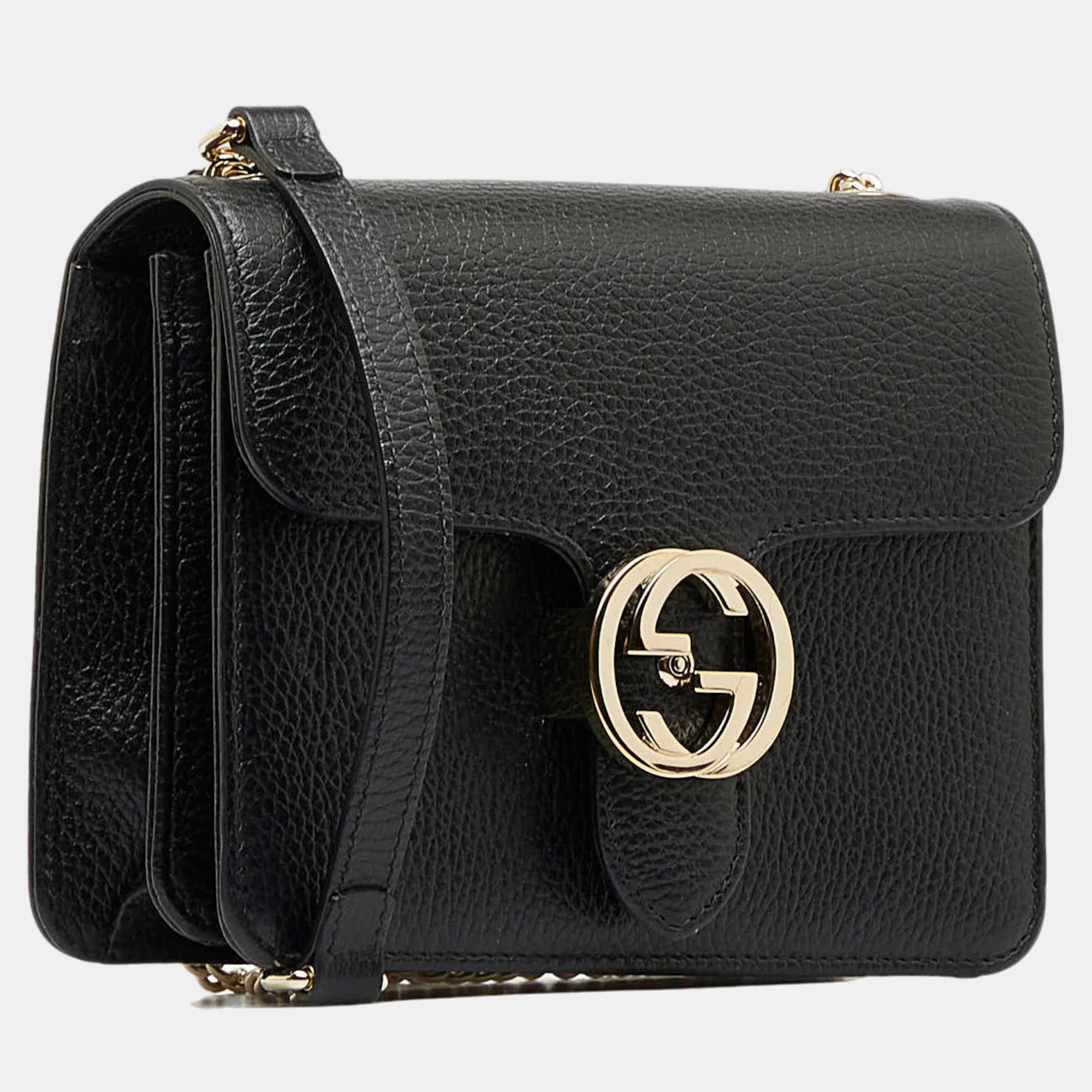 

Gucci Black Small Dollar Interlocking G Crossbody