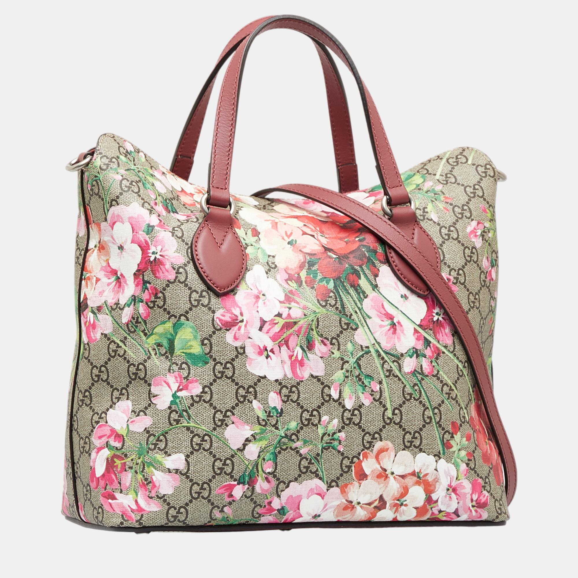 

Gucci Multicolour GG Supreme Blooms Satchel, Multicolor