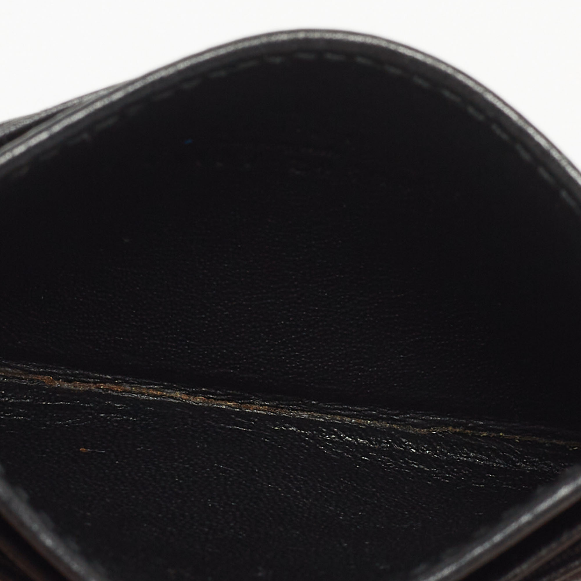 

Gucci Black Matelassé Leather GG Marmont Card Case