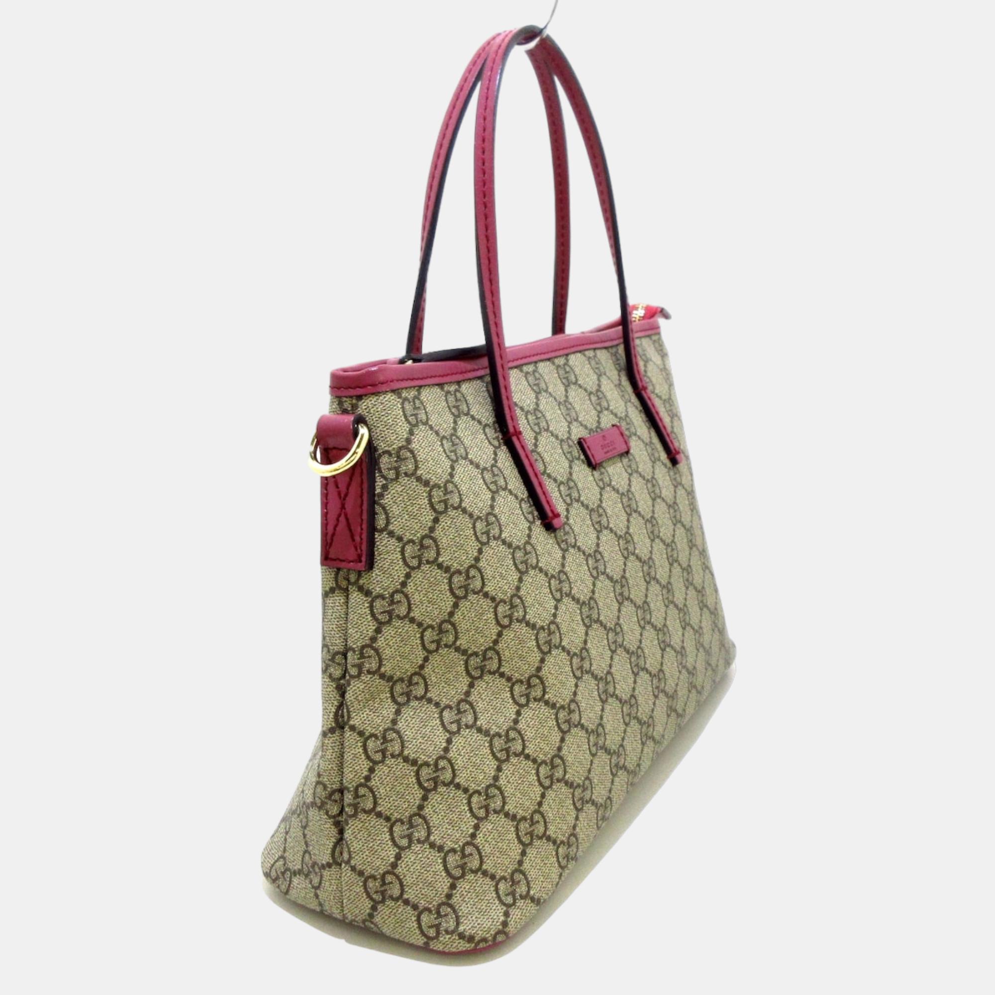 

Gucci Beige Canvas GG Supreme tote bag