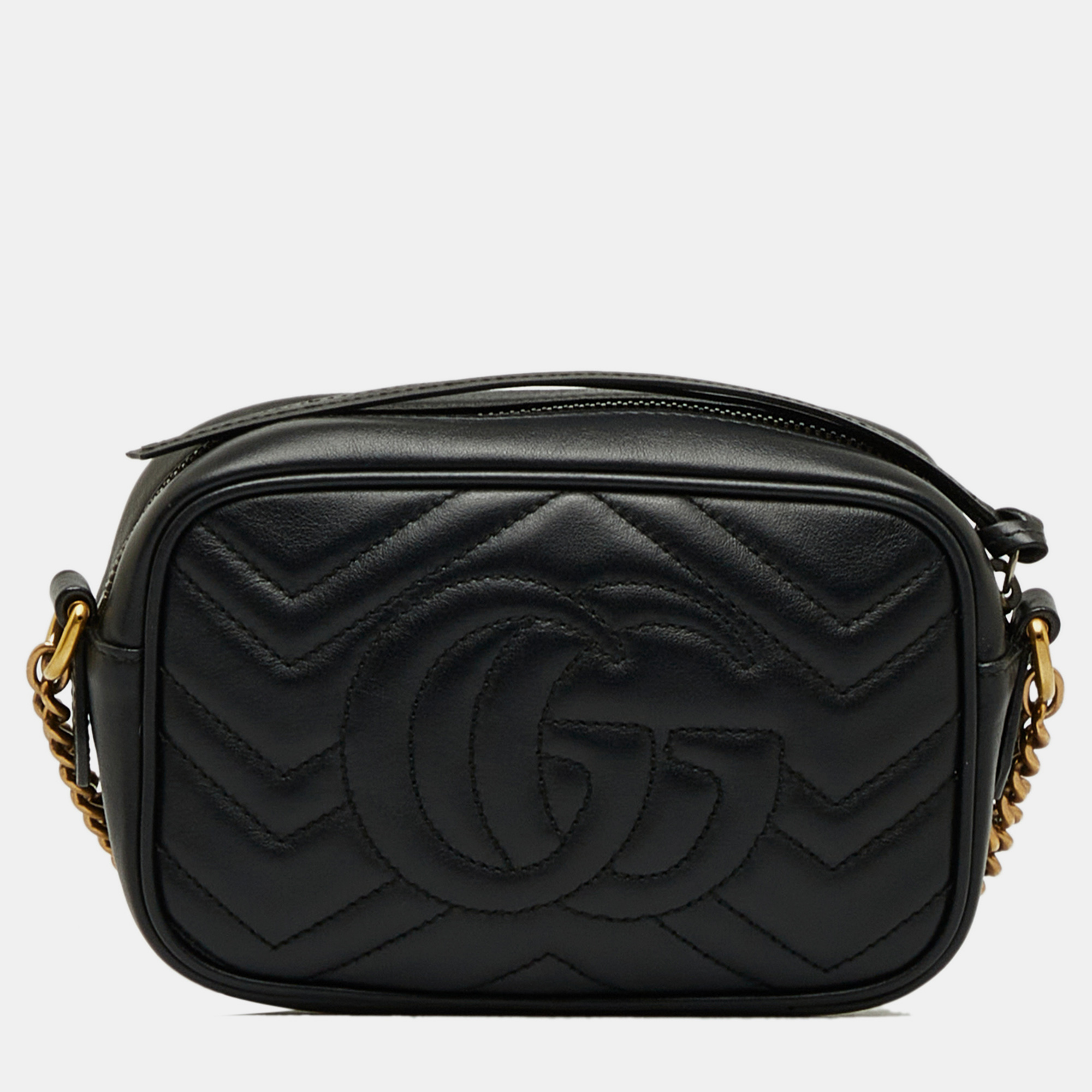

Gucci Mini GG Marmont Matelasse Crossbody Bag, Black