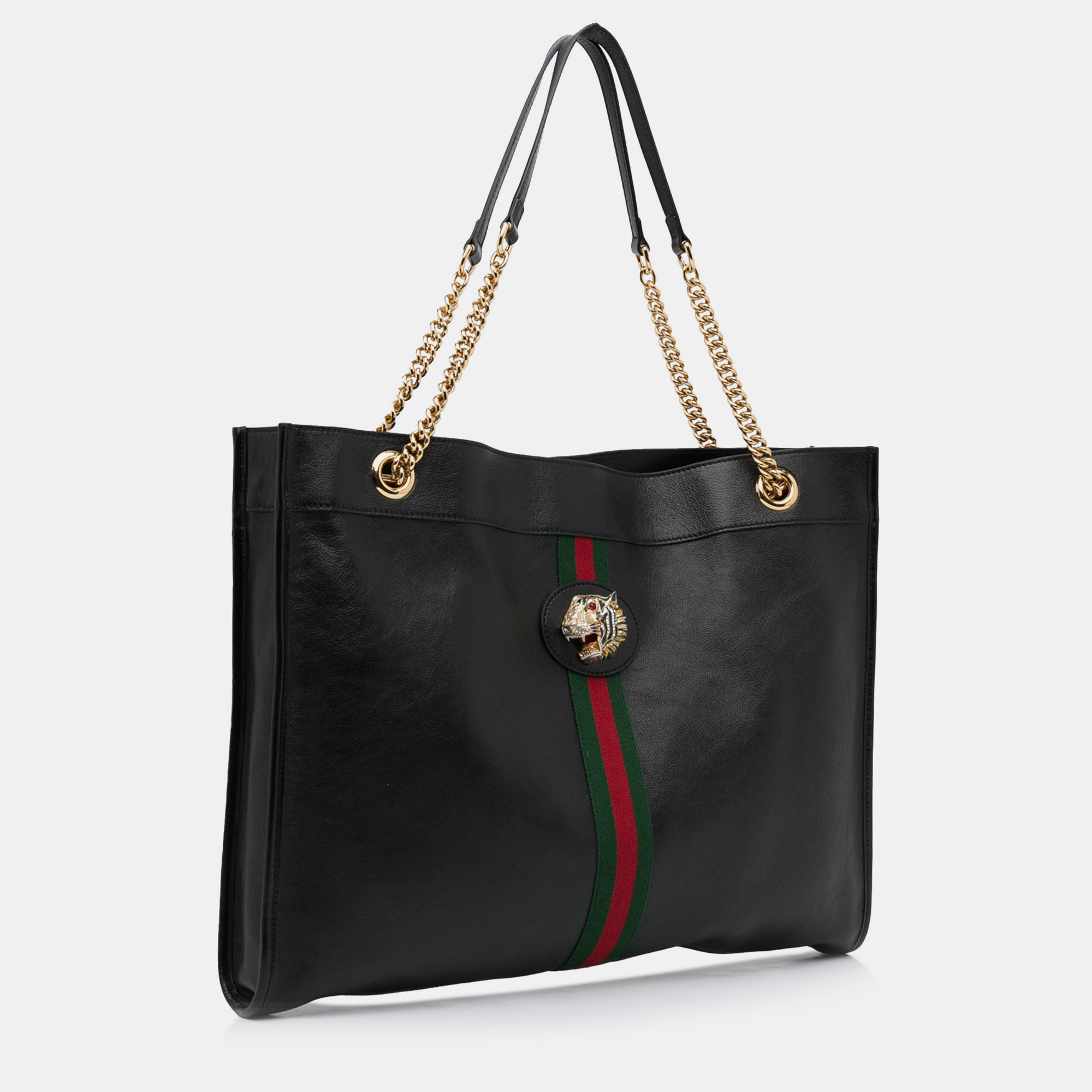 

Gucci Large Rajah Tote Bag, Black