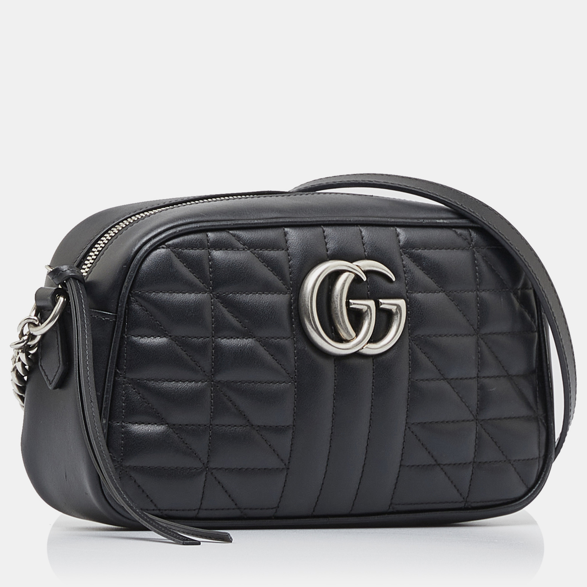 

Gucci Small GG Marmont Matelasse Crossbody, Black