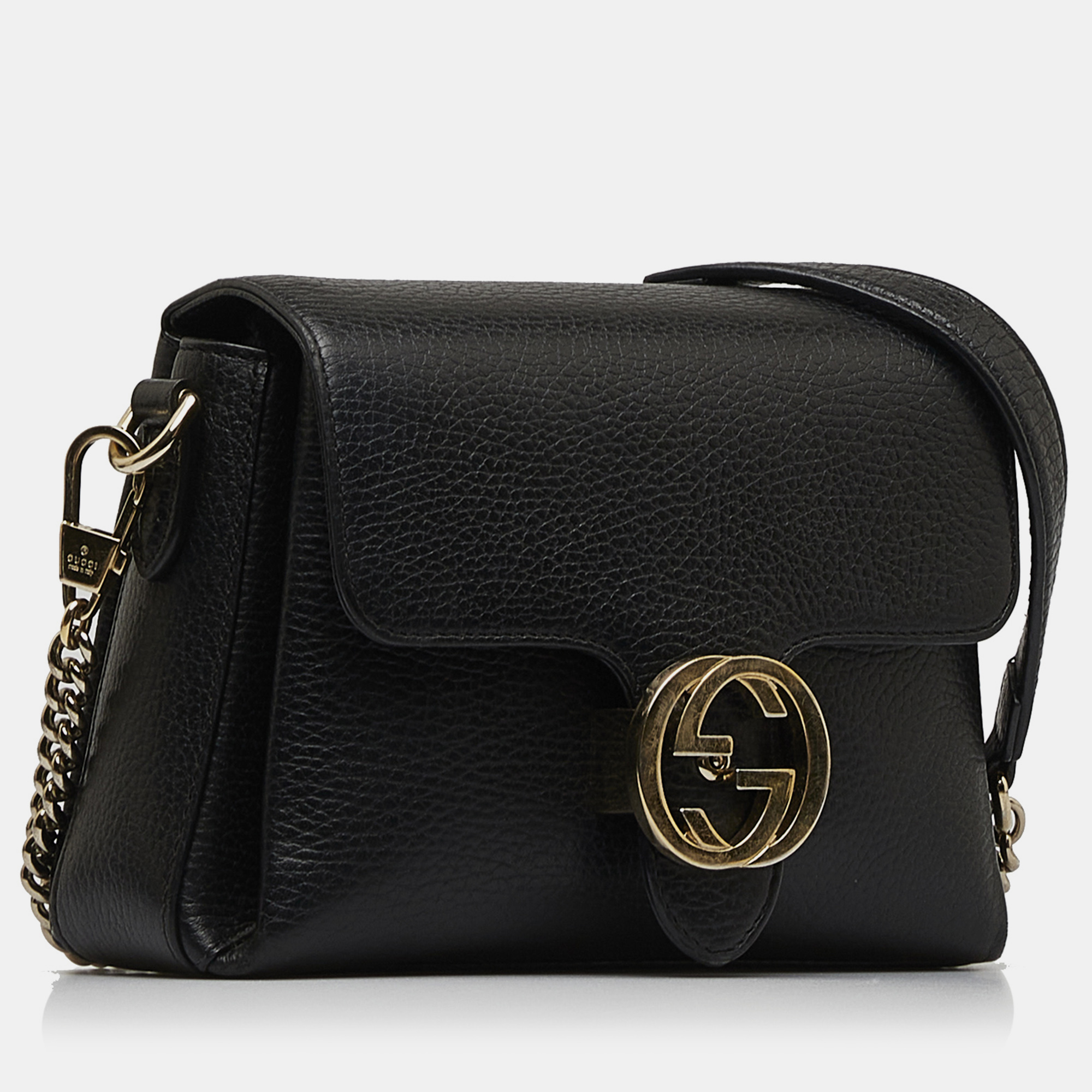

Gucci Small Dollar Interlocking G Crossbody, Black