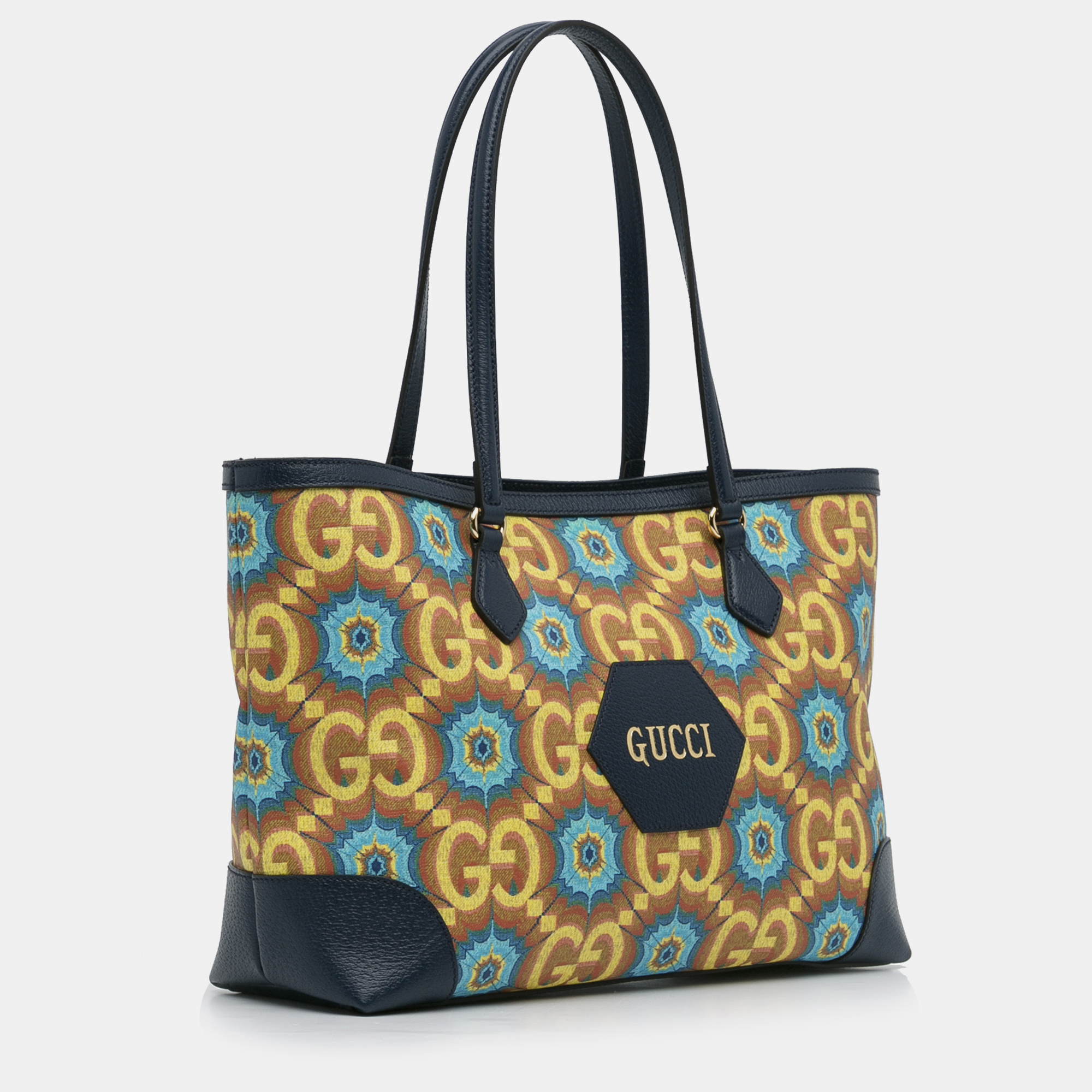 

Gucci Medium GG Supreme Kaleidoscope 100 Ophidia Tote, Blue