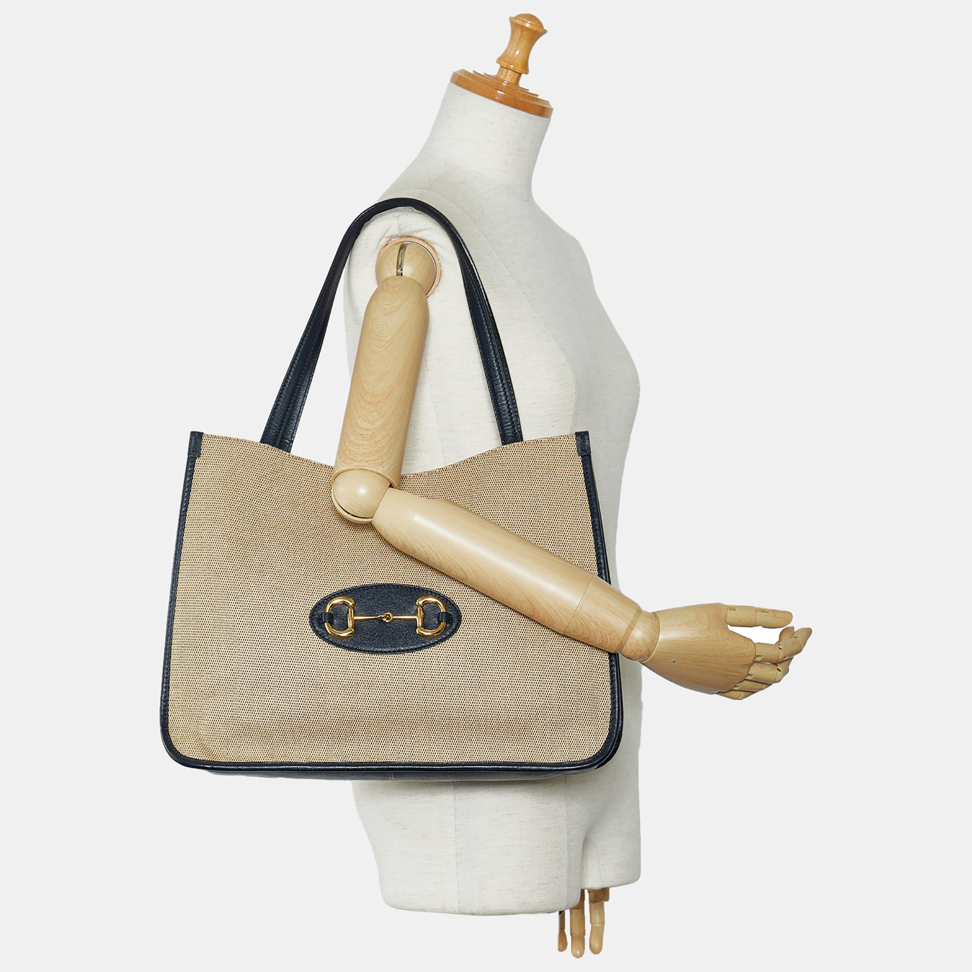 

Gucci Beige Leather Horsebit 1955 Tote