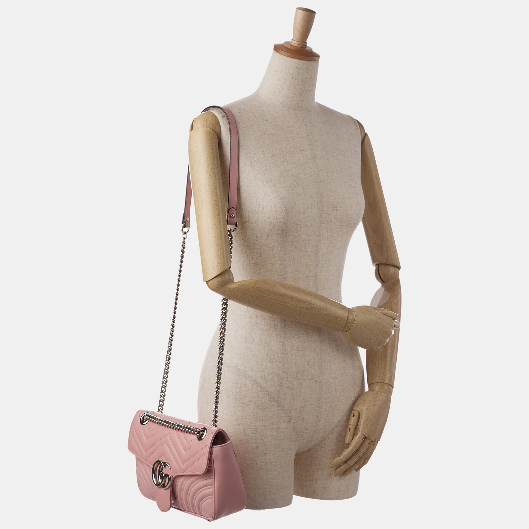 

Gucci Small GG Marmont Matelasse Crossbody, Pink