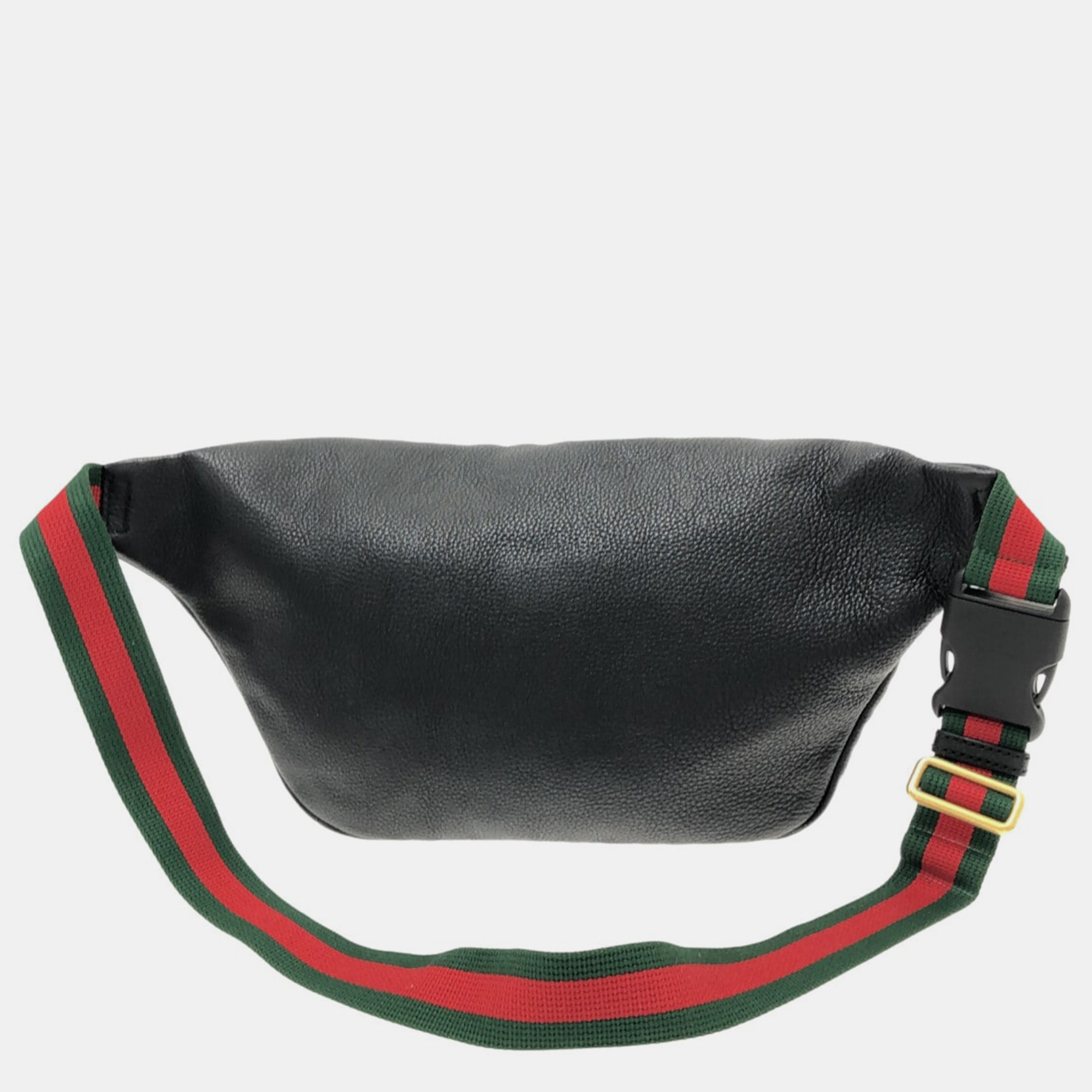 

Gucci Black Leather Gucci Logo Belt Bag