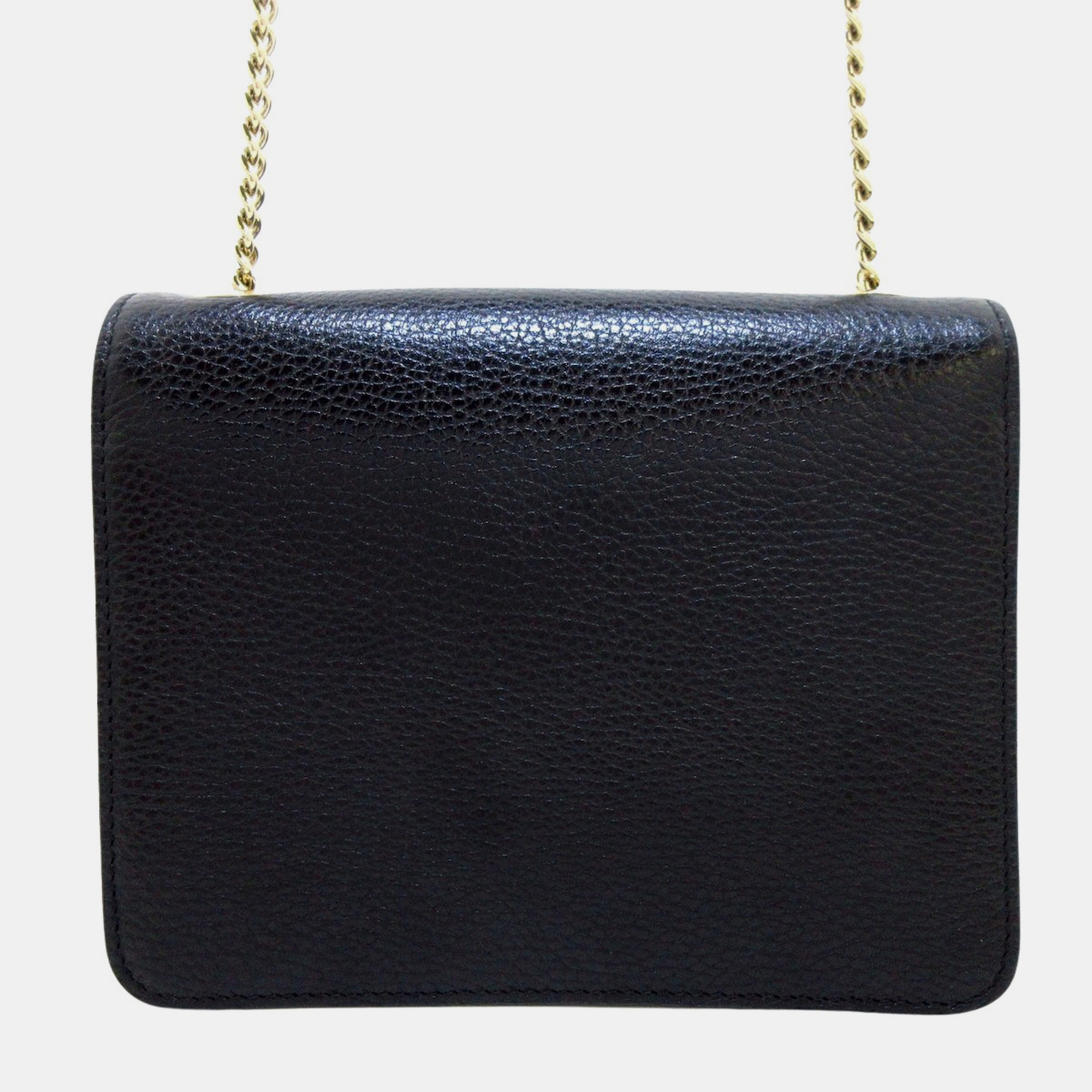 

Gucci Red Leather Small Dollar Interlocking G Crossbody Bag, Black