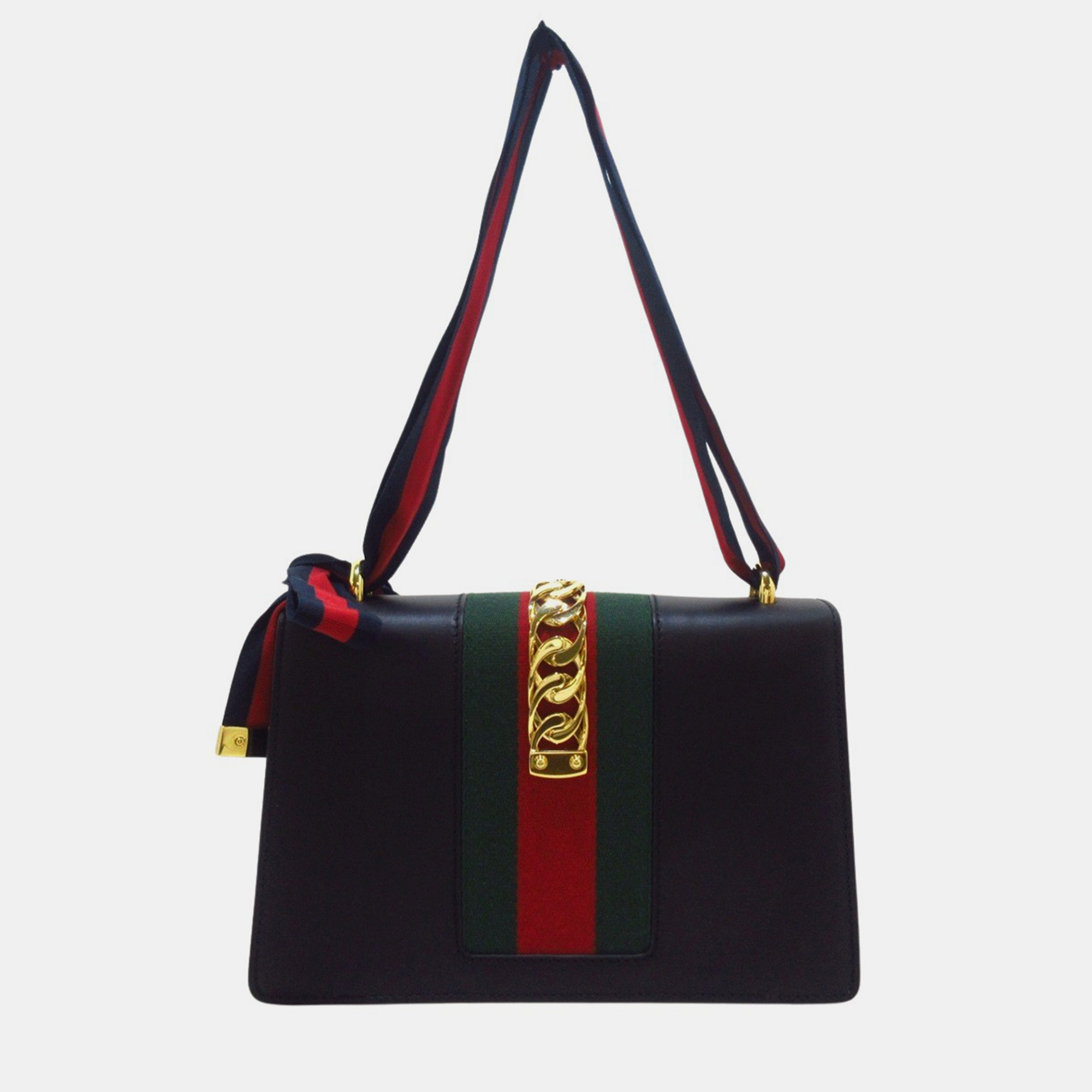 

Gucci Black Leather Small Sylvie Shoulder Bag