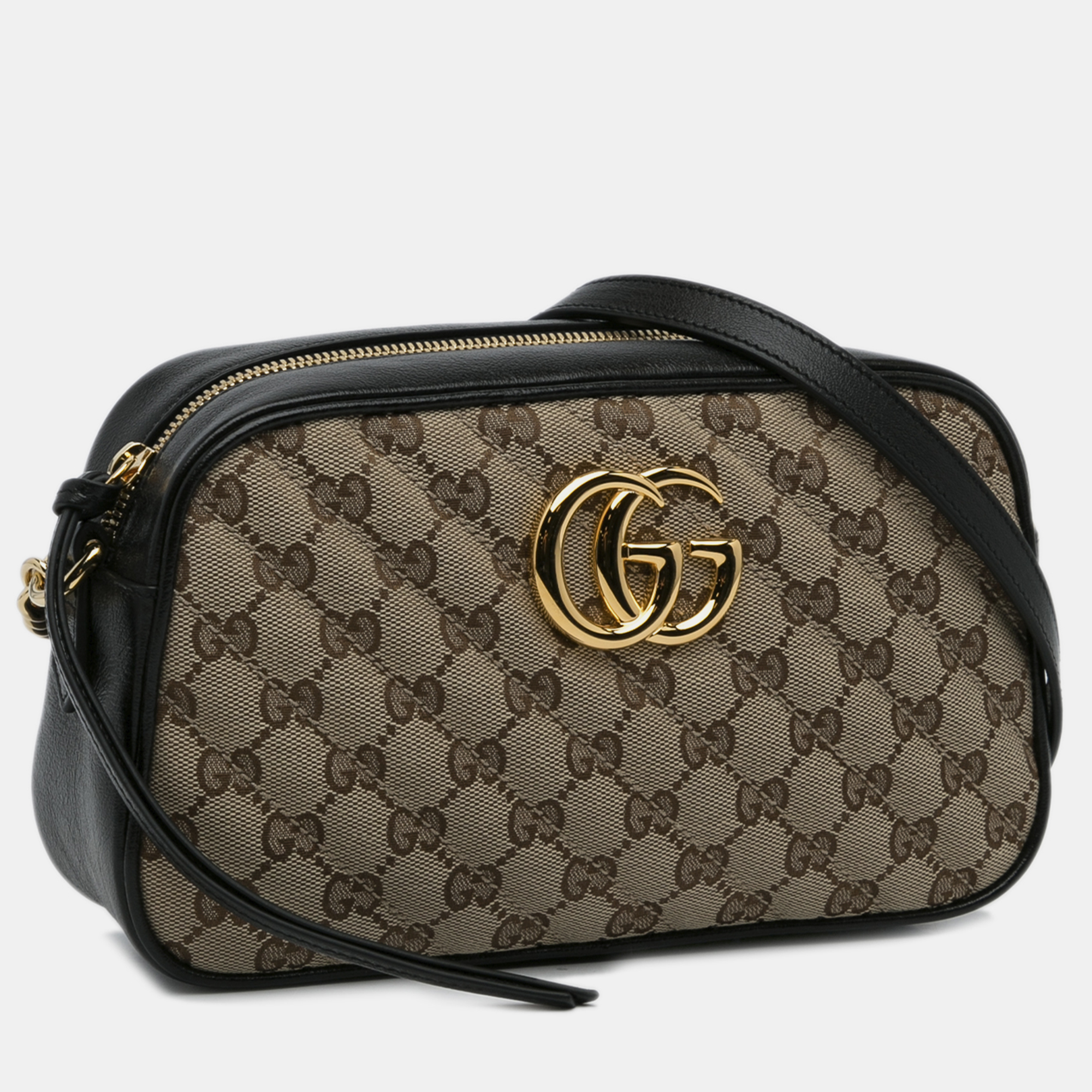 

Gucci Small GG Canvas Marmont Matelasse Camera Bag, Brown